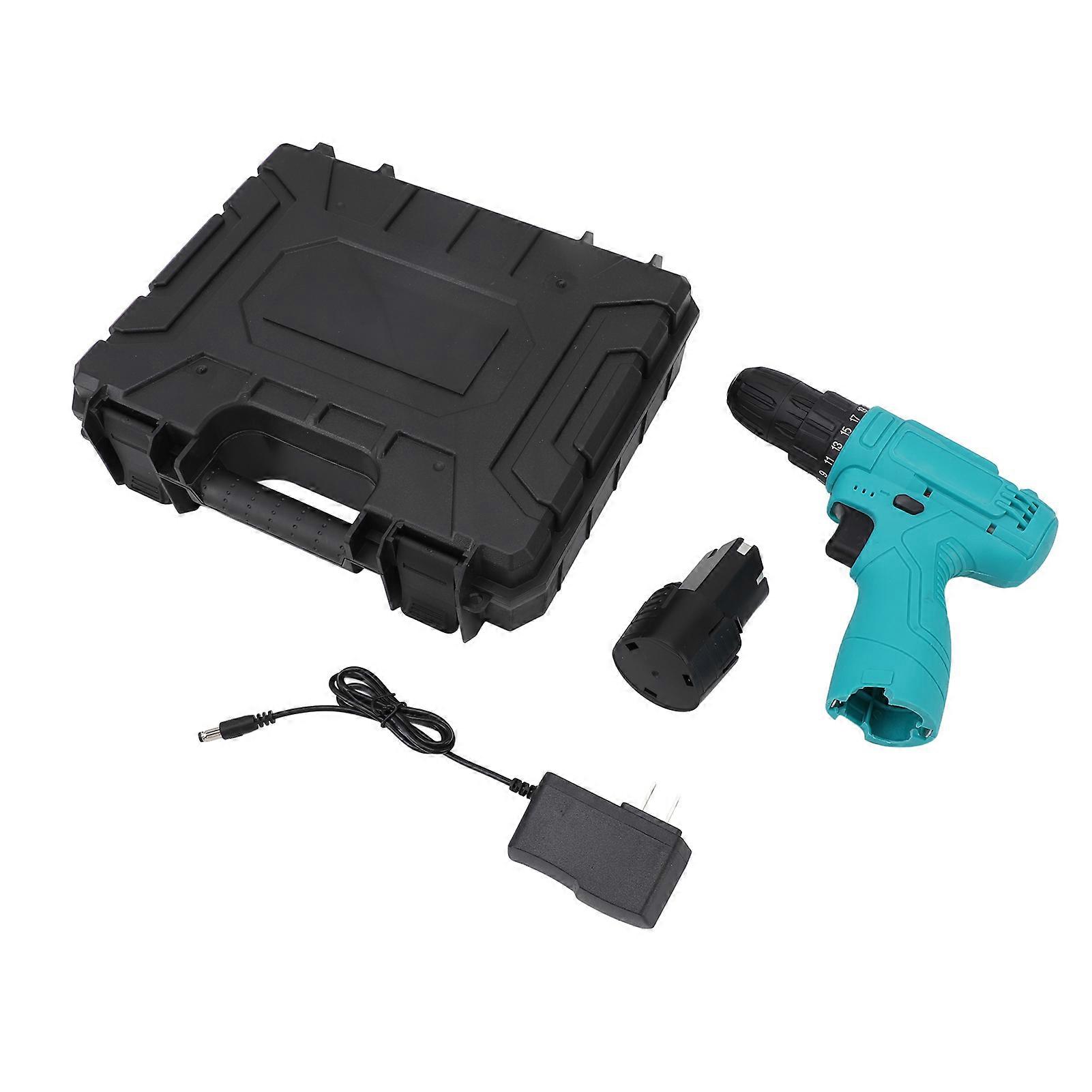 Electric Screwdriver Set 2 Speed Adjustable Ergonomic Shock Absorption Rechargeable Cordless Screwdriver Kit with Front LED Light 