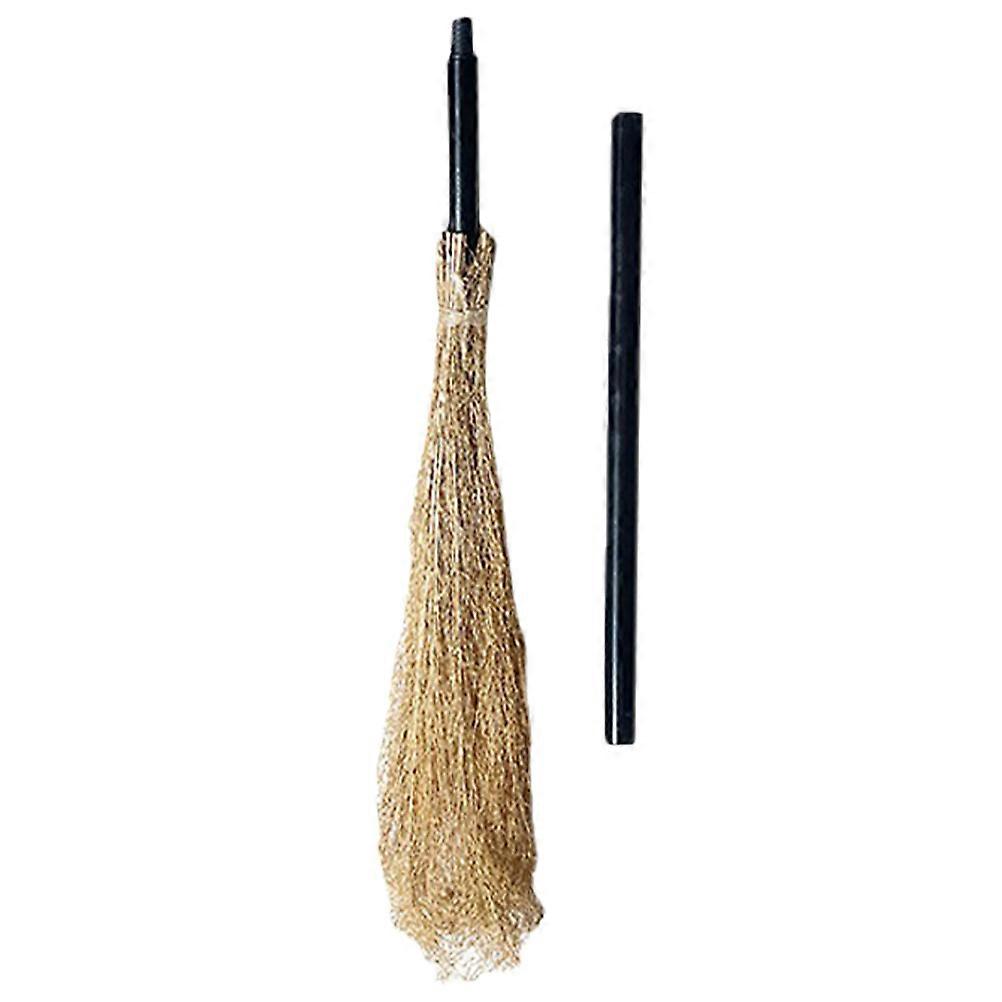 Halloween Witch Broom Prop – Durable 2 Piece Lightweight Broom for Costume Parties, Cosplay & Halloween Decorations – Comfortable Grip for Adults