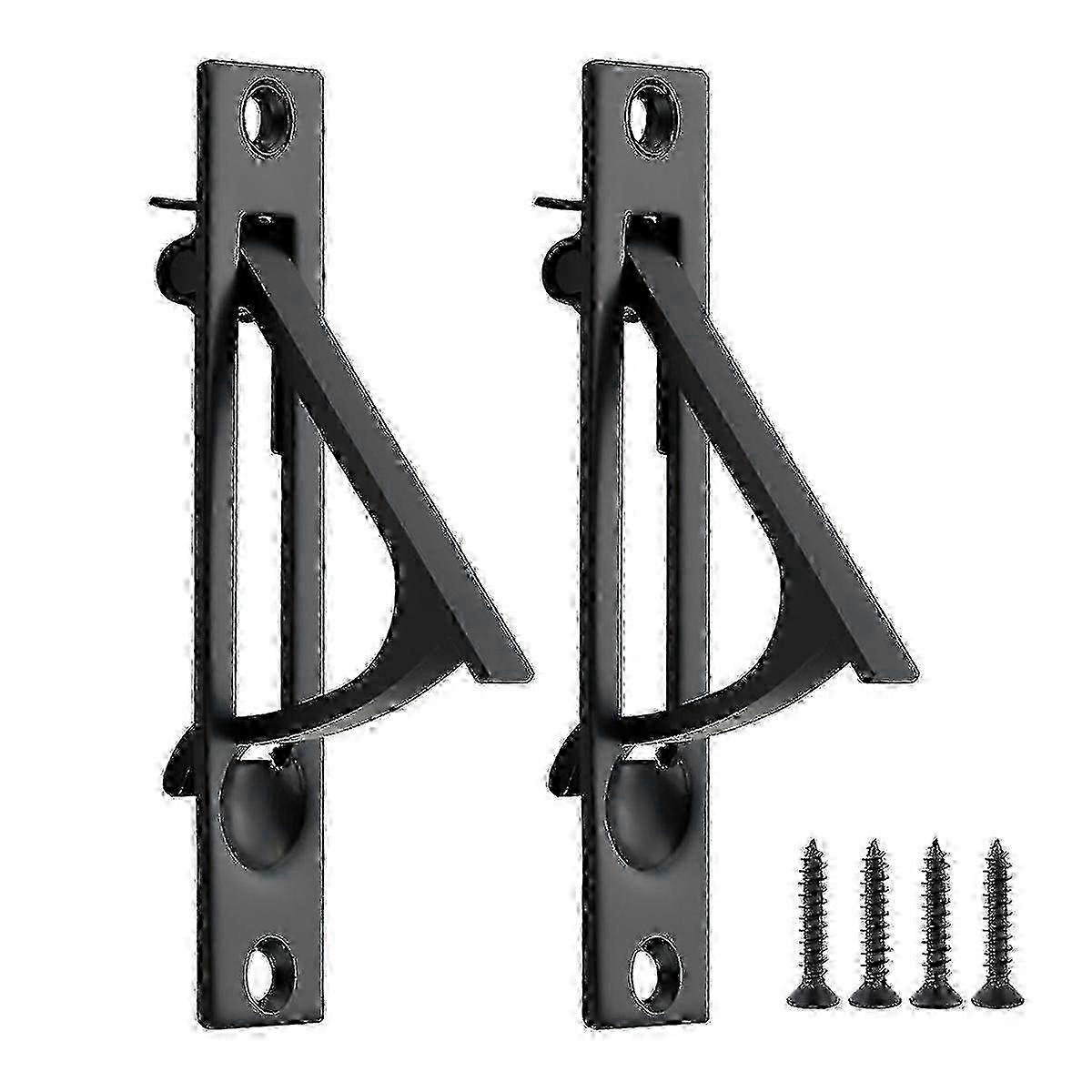 2 Pack Solid Pocket Door Flush Edge Pull Handles Suitable for Various Styles in Matte Finish