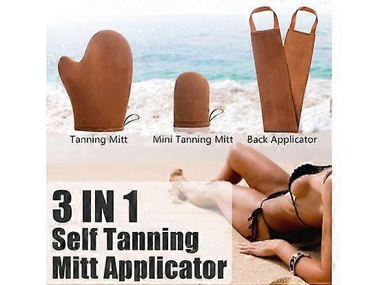 Self Tanning Glove, Tanning Glove, Self-Tanning Glove, Pack of 3, Self-Tanning Glove, Self Tanning Glove, Back Applicator, Self Tan Glove for Self-Tan