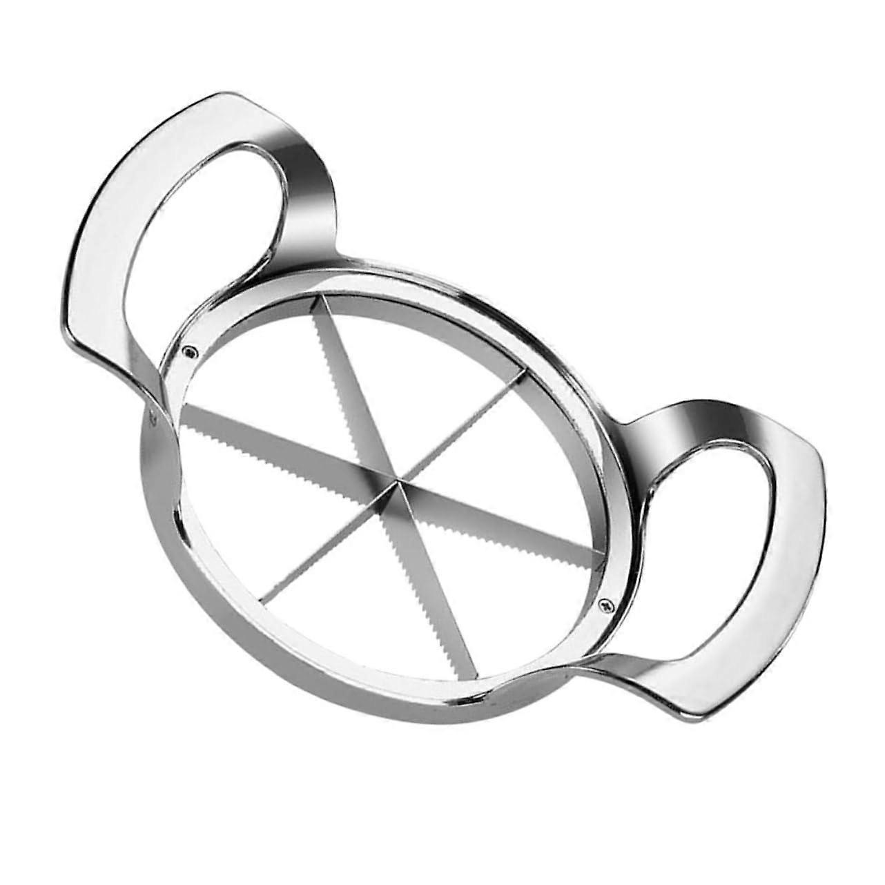 Orange Trennwand Obst- und Gemüseschneider aus Metall, Rostfreier Stahl, Tomatenschneider, Pfirsichschneider, Handheld Design