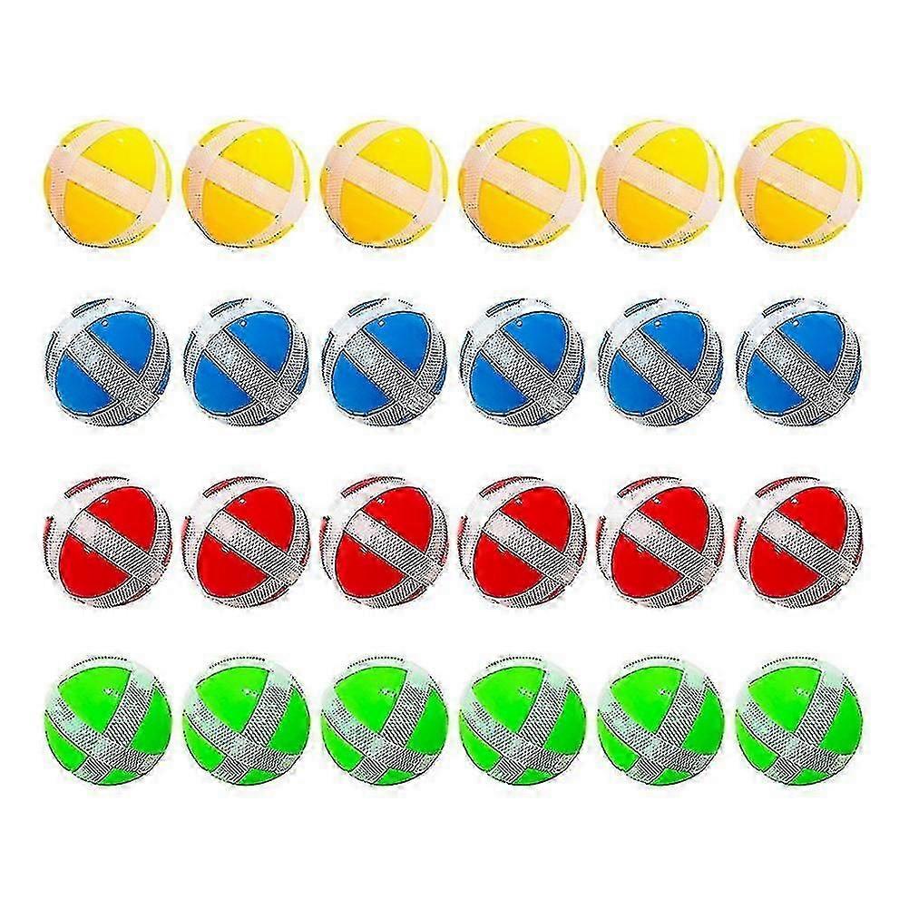 24pcs Fabric Dart Board Sticky Balls Dart Hook And Loop Balls Darts Game Accessories