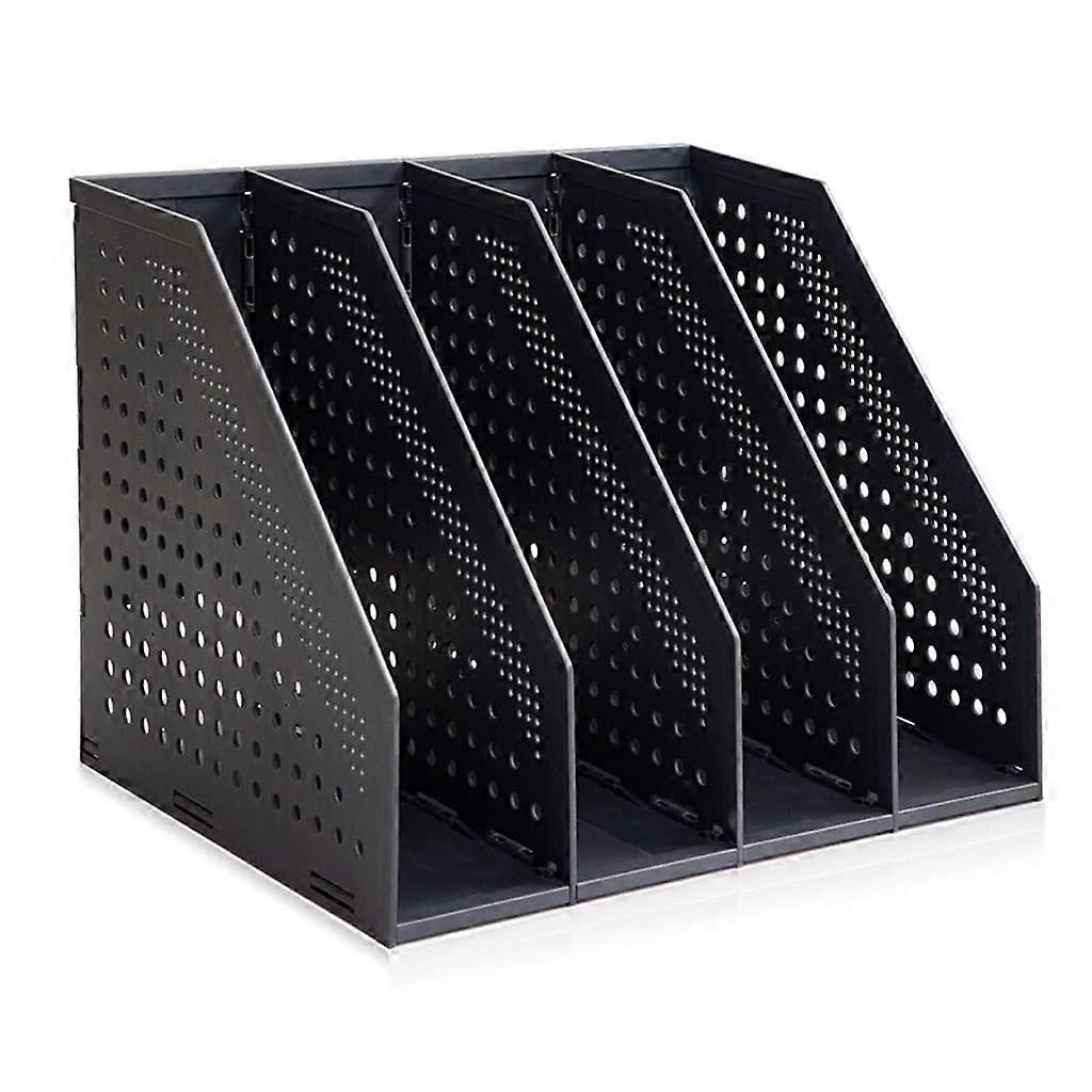 magazine folder holder, collapsible file folder organizer, plastic magazine folder holder for the desk