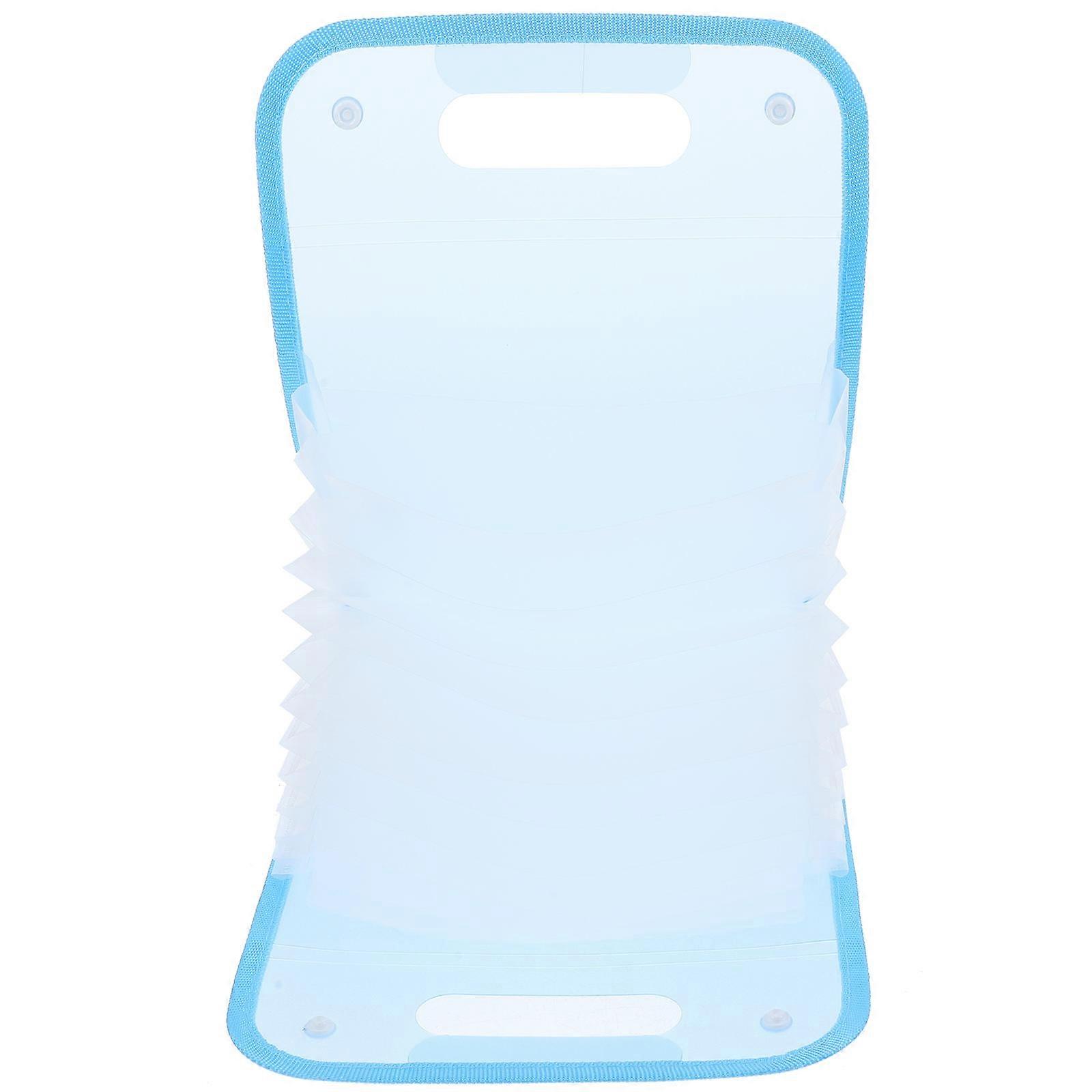 Expandable Document Holder Organizer Receipts Prevent Spillage School Blue 1Pack