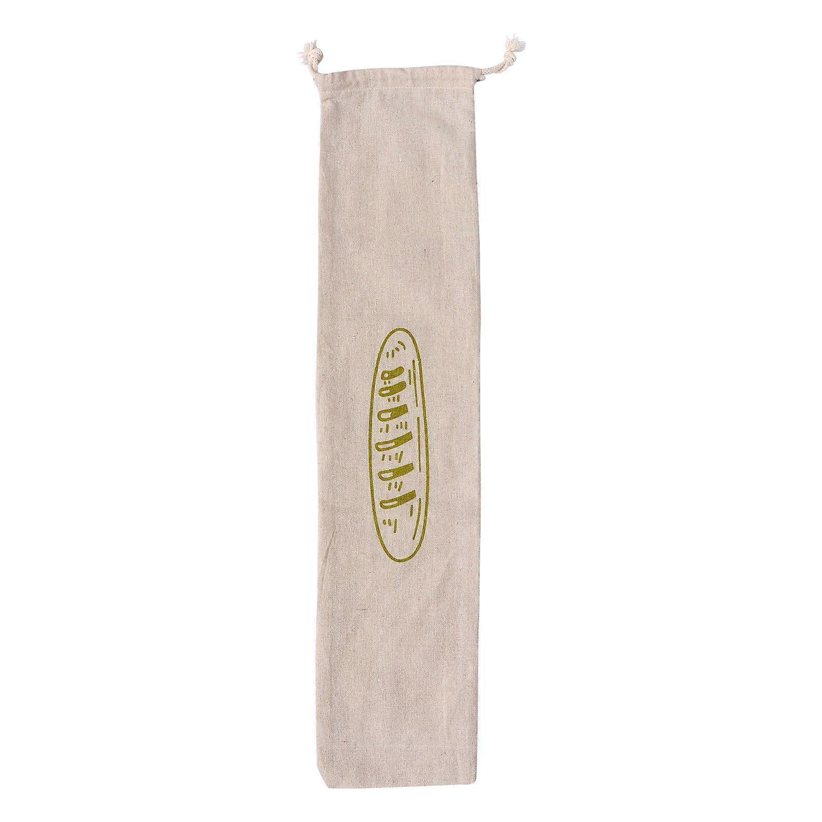 1Pc Linen Bread Bag Reusable Drawstring Bag Homemade Bread Storage Pouch