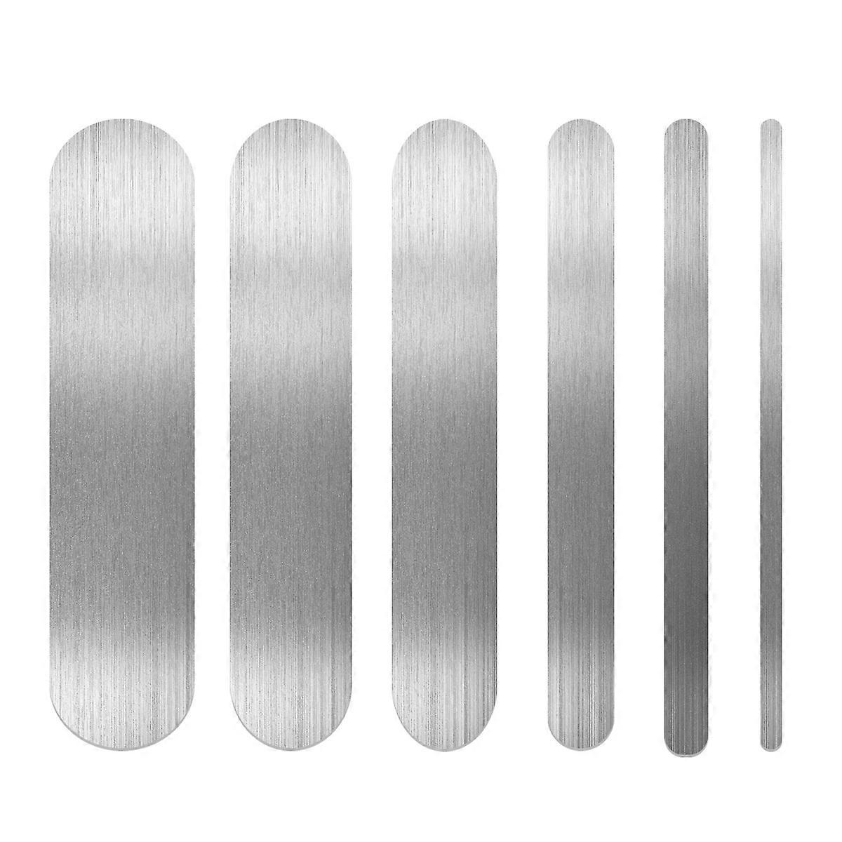 Fishing Net Shuttle Board Stainless Steel Net Making Tools Fishing Net Repair Rectangular 13.00X3.00X0.10CM Fishing 6Pcs