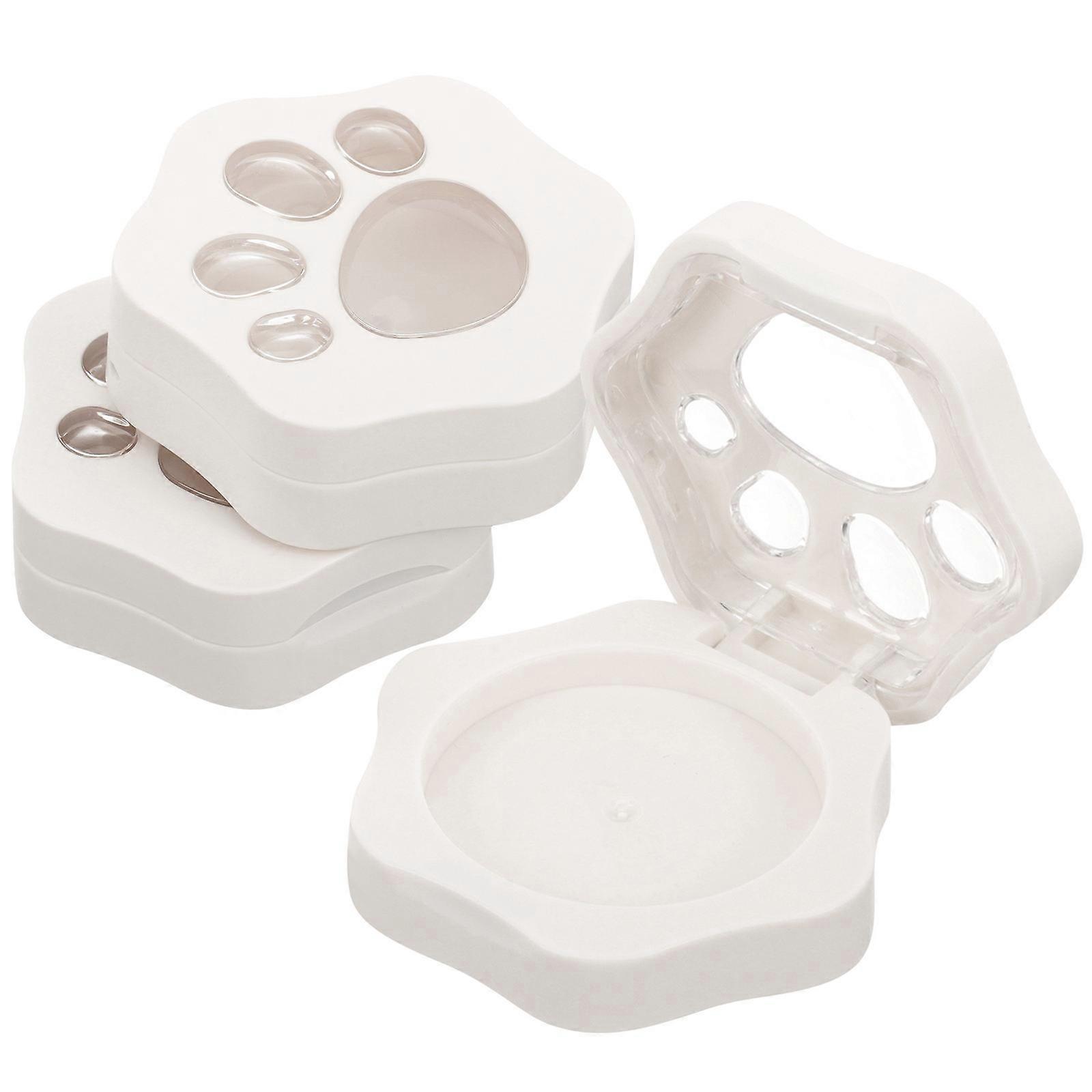 Face Cosmetics Palette Plastic Empty Powder Case Square Eyeshadow Organizer Cute Minimalist 3Pcs