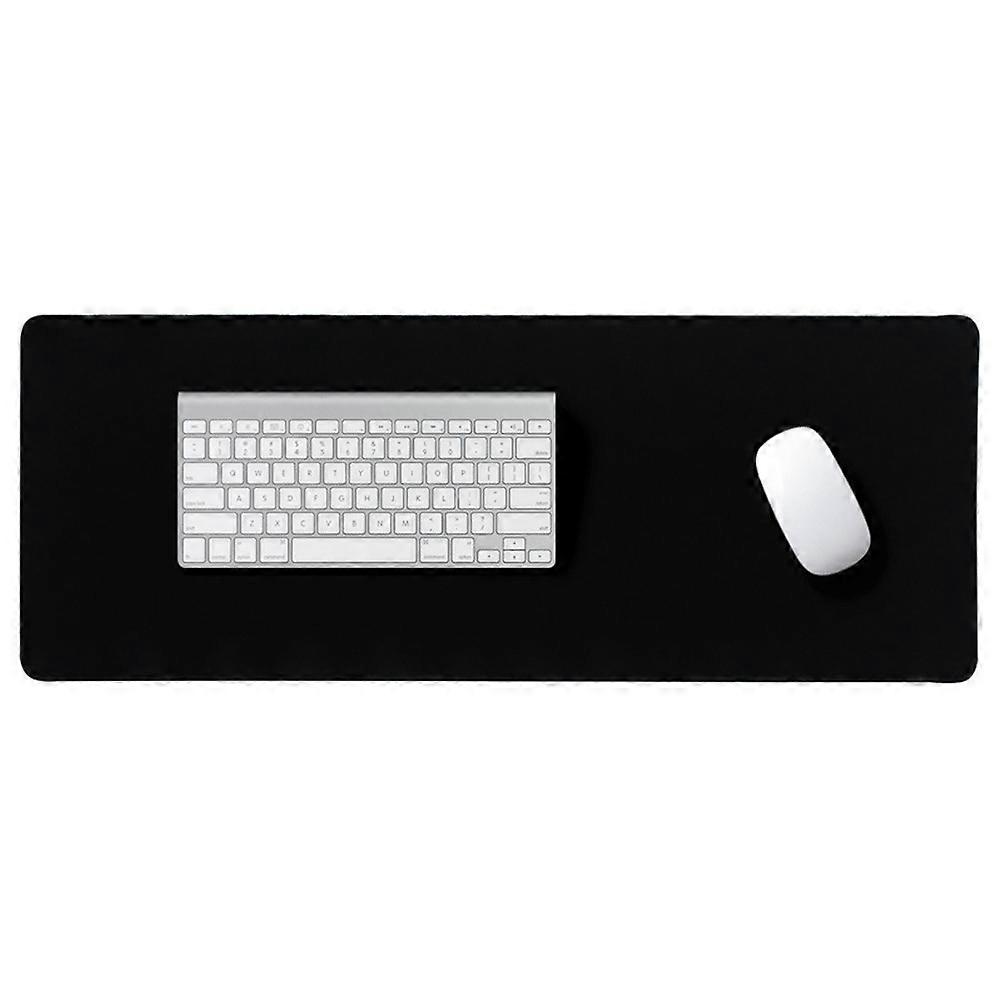 Rubber Mouse Mat Premium Non-Slip Smooth Mouse Movement For Laptop Desktop Computer Pc Black 80x30cm 1Set