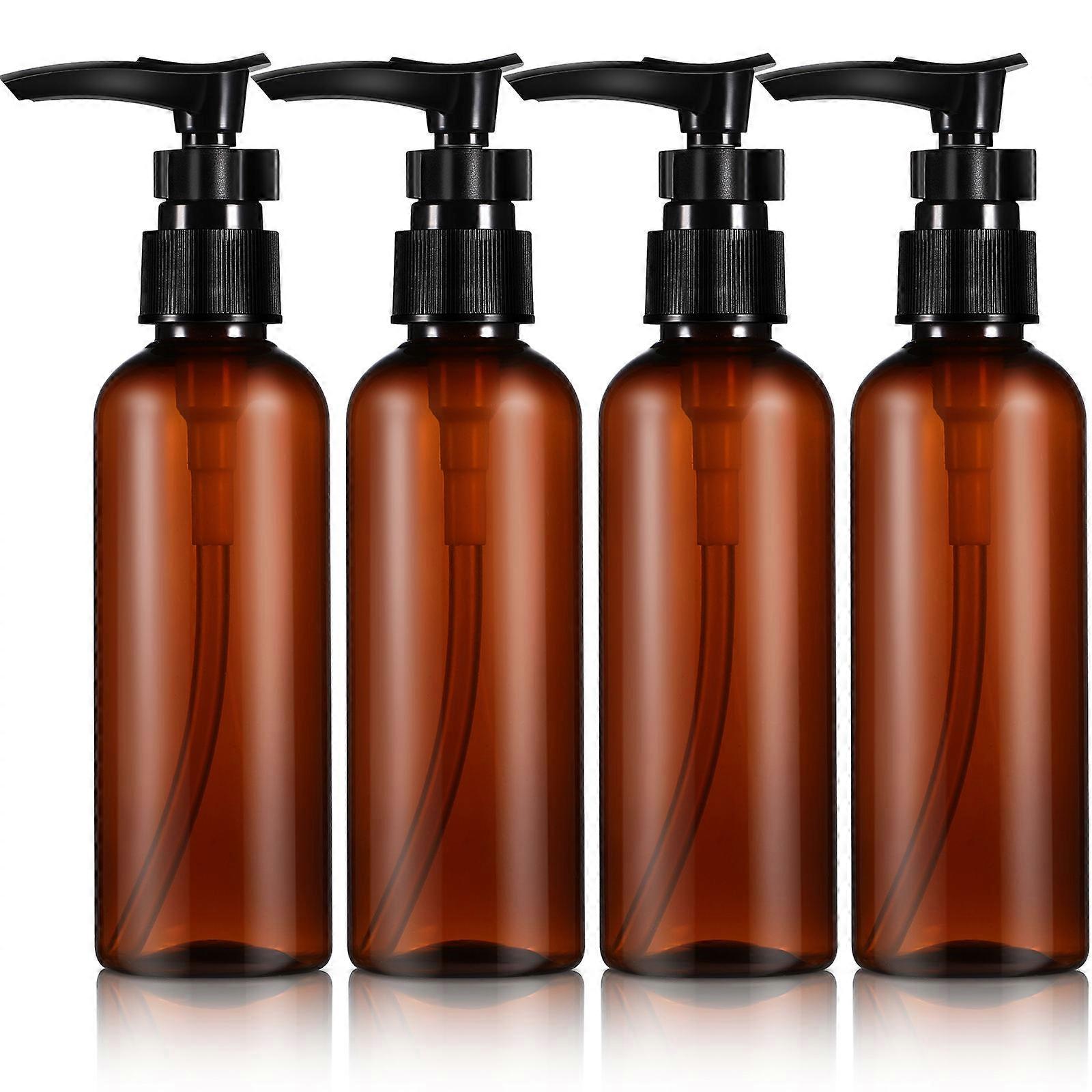 Travel Pump Dispenser Dispenser Bottles for Shampoo Conditioner Travel Use Refillable 4Set