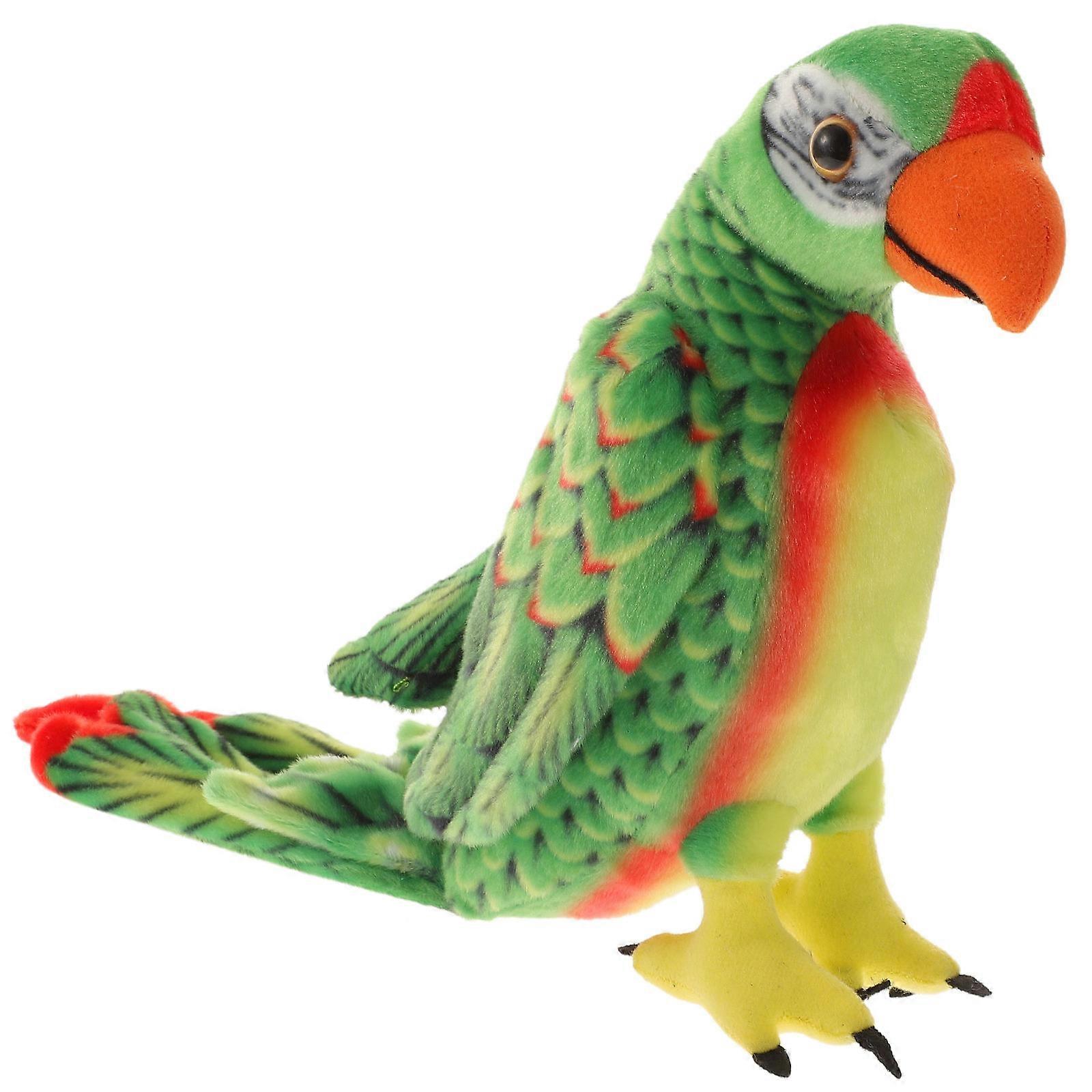Fake Parrot Parrot Toy For Kids Child Accompaniment 32X26X10CM Green Color 1Set