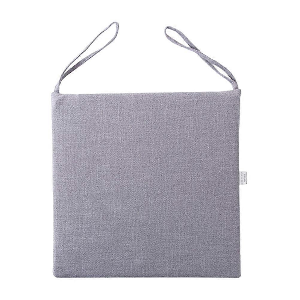 Washable Polyester Seat Cushion Pad for Office Chair or Sofa – Grey Cover with Zipper, Provides Comfortable Hip Support for Home and Office Use