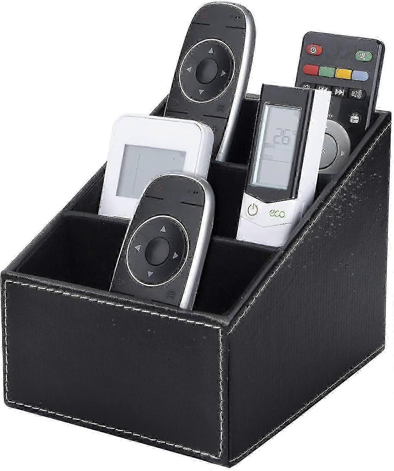 Tv Remote Control Storage Box With 3 Compartments