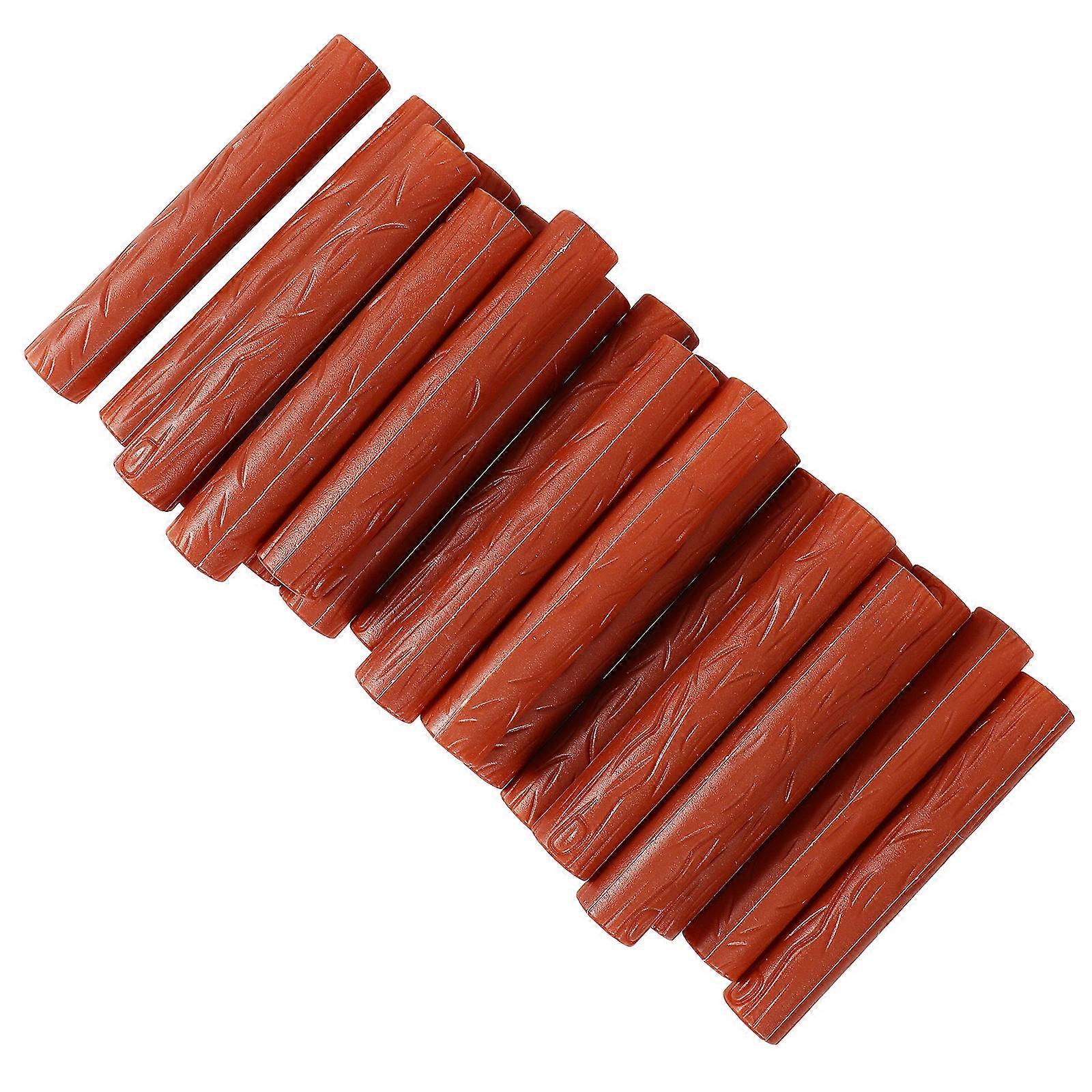 Fake Wood Miniature Faux Wooden Strips Realistic Enhancement Craft Projects 20Set