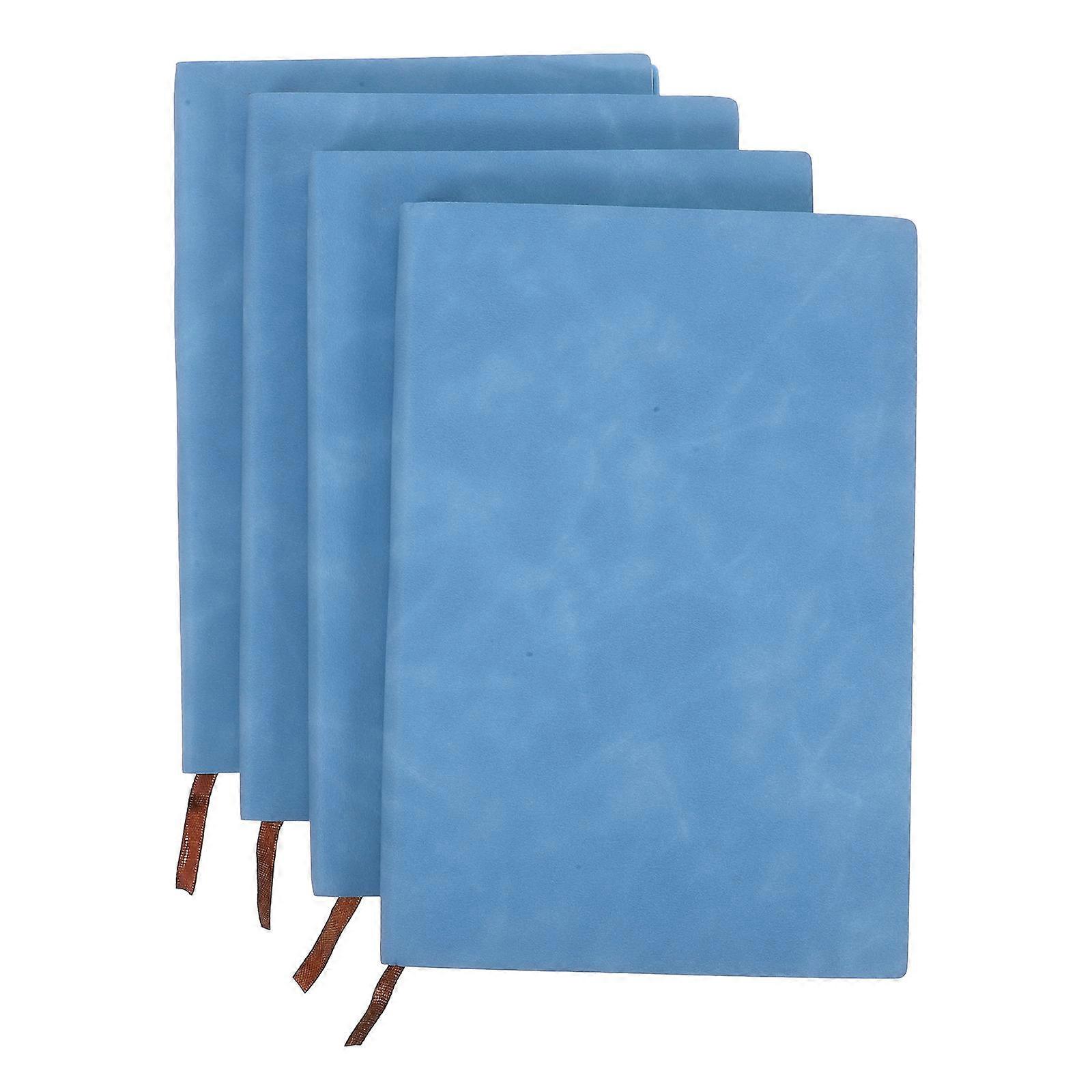 4Pcs Sky-Blue Small Notebook for Note Taking Supplies with Smooth Writing