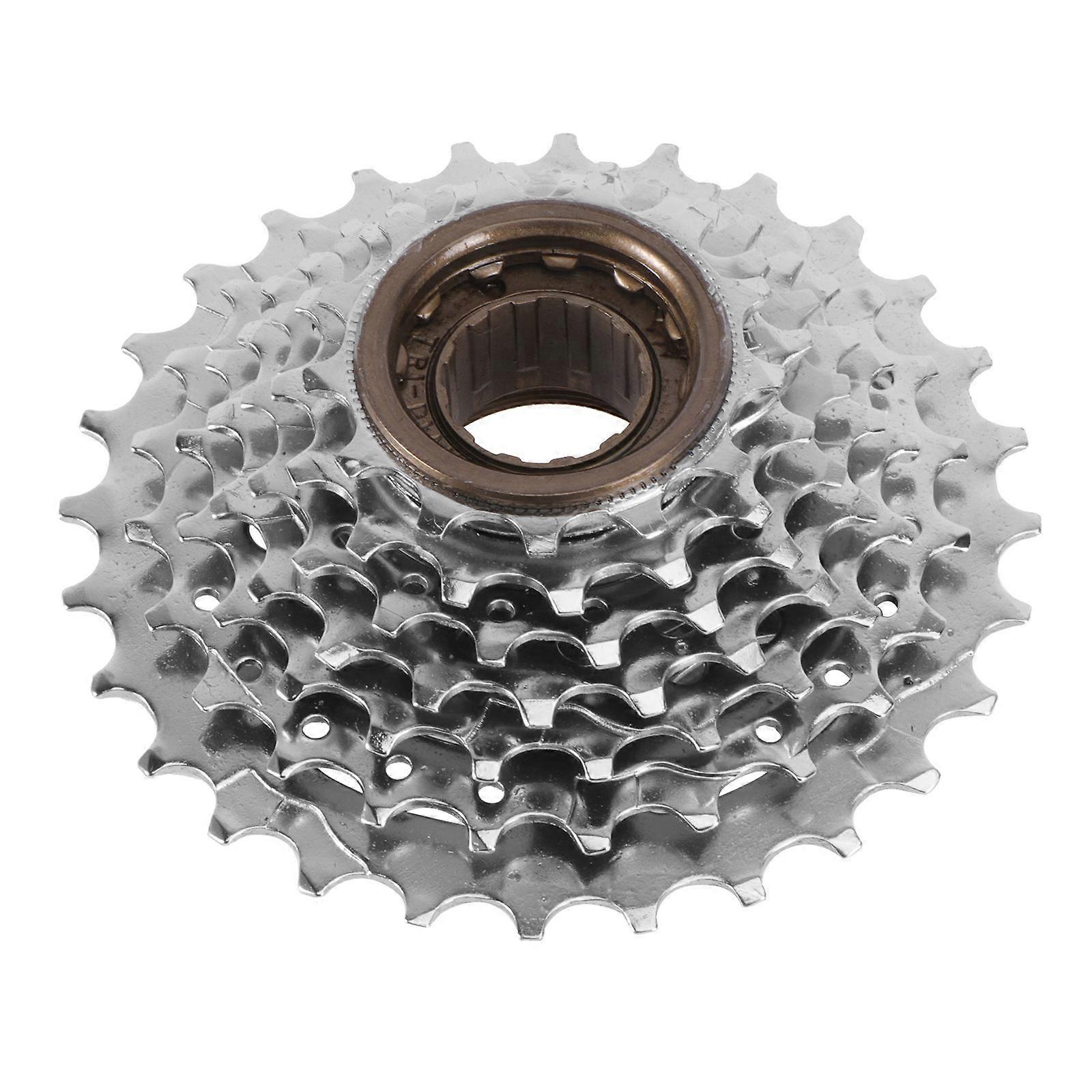 Speed Freewheel 7 Nickel Plated Cassette Mountain Bike Flywheel Sprocket Riding 1Pack