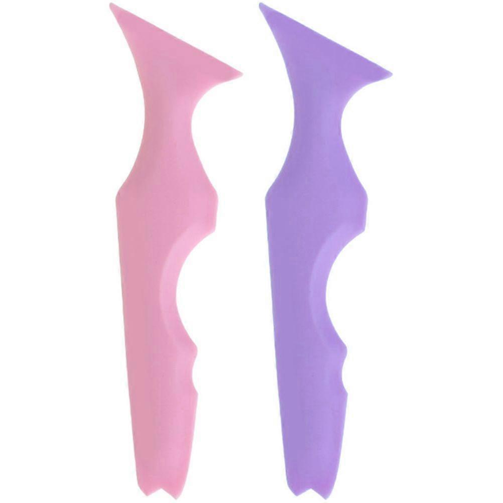 2pcs Eyeliner Stencil Lipstick Makeup Tool Mascara Applicator Silicone Makeup Aid