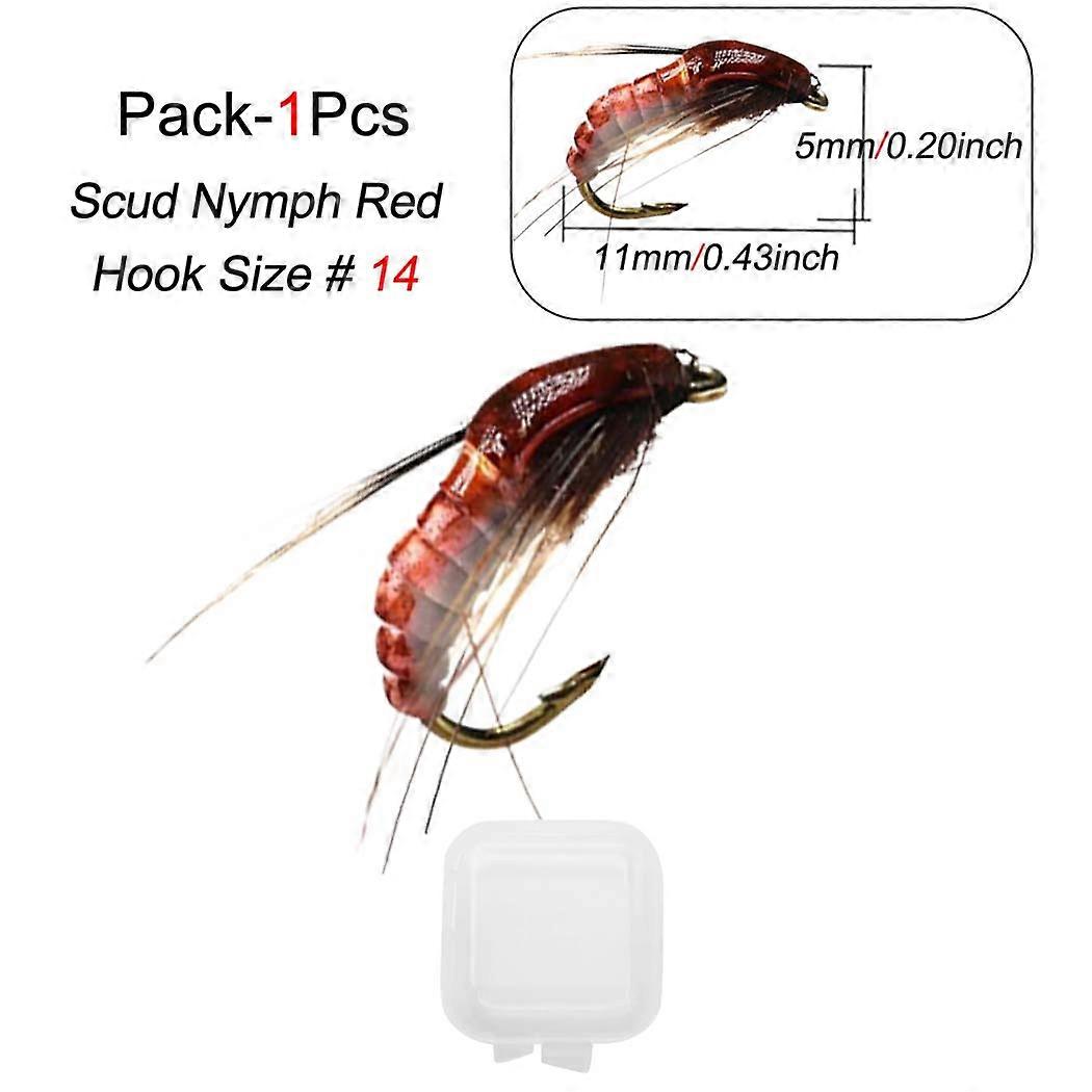 1/3Pcs Nymph Scud Fly Bug Trout Fishing Flies Artificial Insect Fishing Bait Lure Fishing Tools