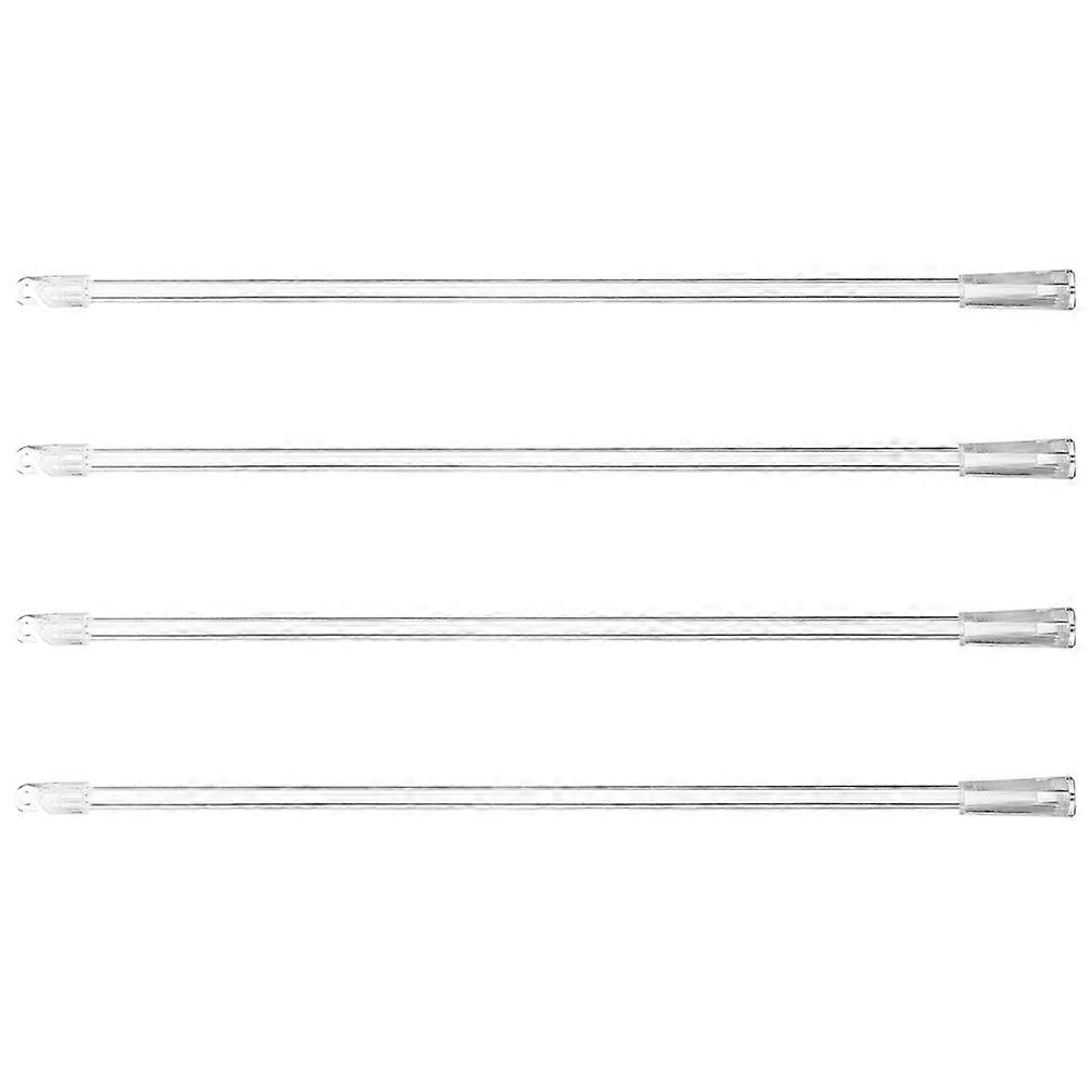 4pcs Fiberglass Blind Tilt Wands with Hooks – Lightweight Window Blind Rods for Vertical & Long Curtains – Easy Pull Replacement Sticks for Home