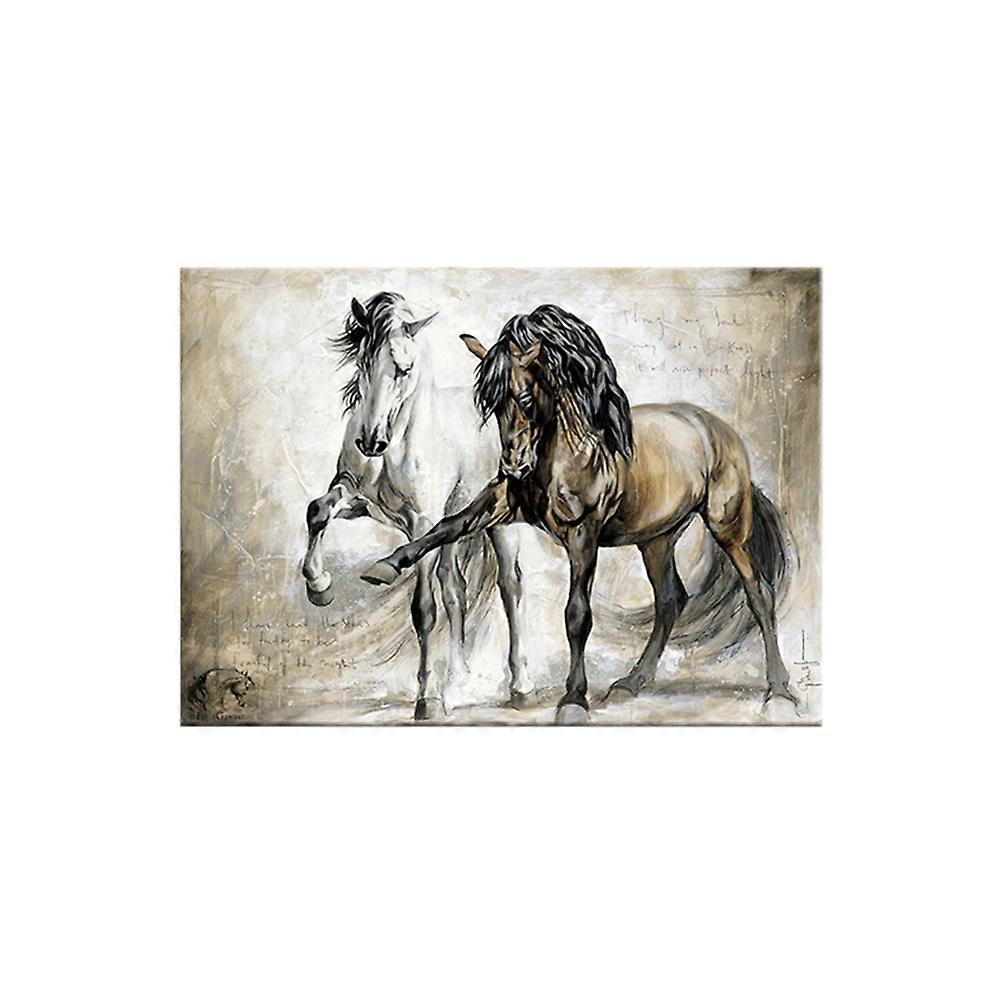 馬をテーマにした装飾寝室キャンバスフレームレスハンギングペインティングホームキッドルーム1個