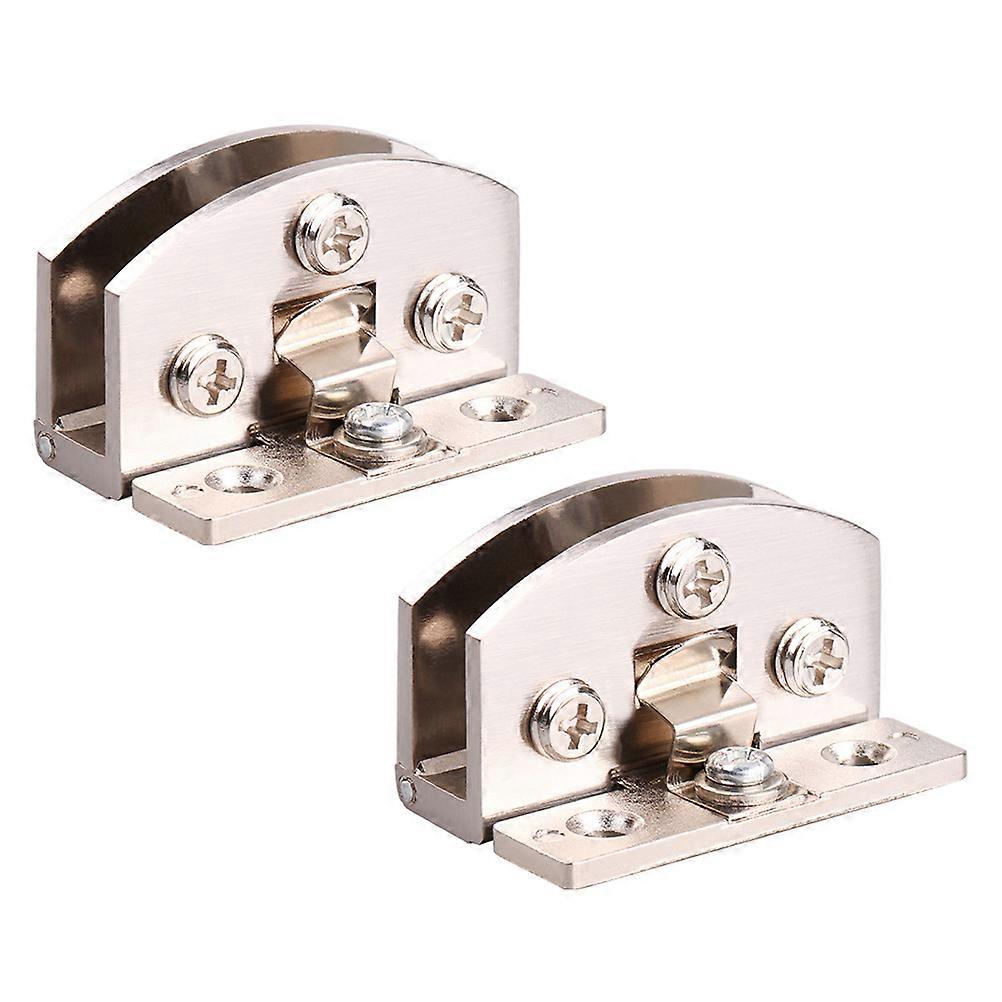 Cabinet Door Hinge Support Multi Functional Glass Hinge for Home Use Safety for Children Pet Proof 4.7x4.1cm 2Pcs