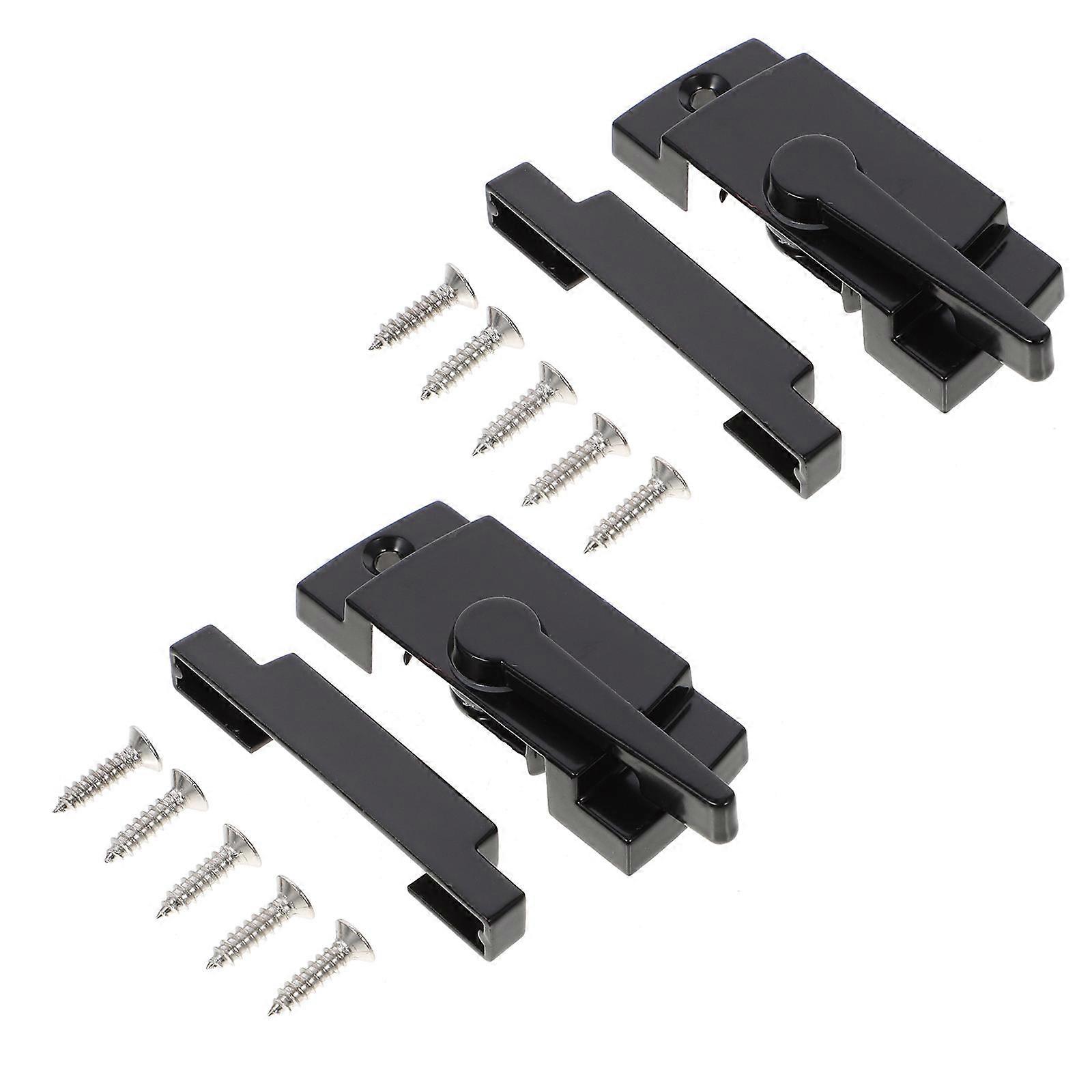 Window Sash Locks Sliding Window Sash Locks Prevent Children from Opening Windows Zinc Alloy 6.5X2.4CM 2 Sets