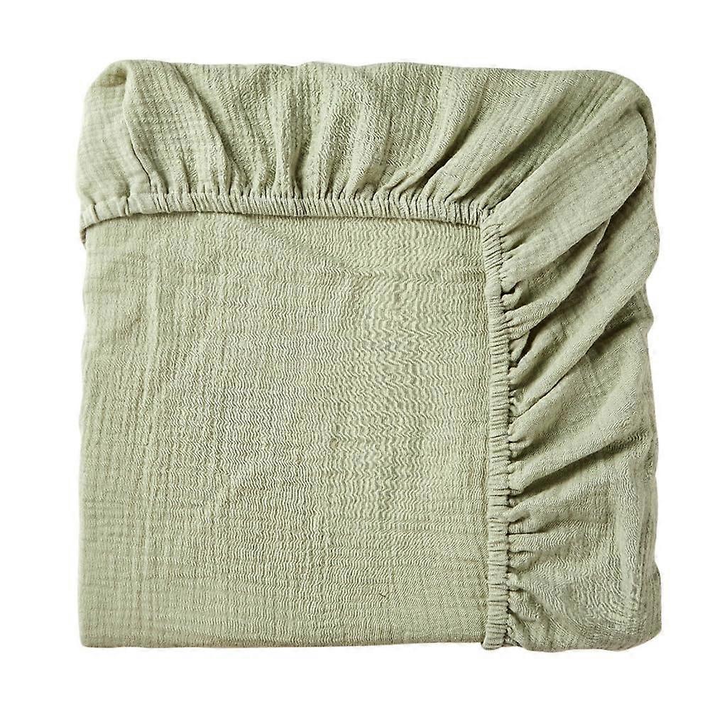 Elastic Fitted Sheet for Baby Stroller, Grass Green, 130 x 72 x 25 cm, Machine Washable, Comfortable Mattress Protector
