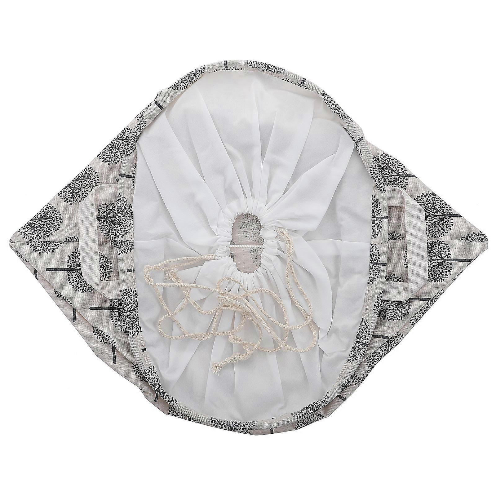 Foldable Laundry Baskets Storage Organizer Home Use Simple Style Round Opening 1Set