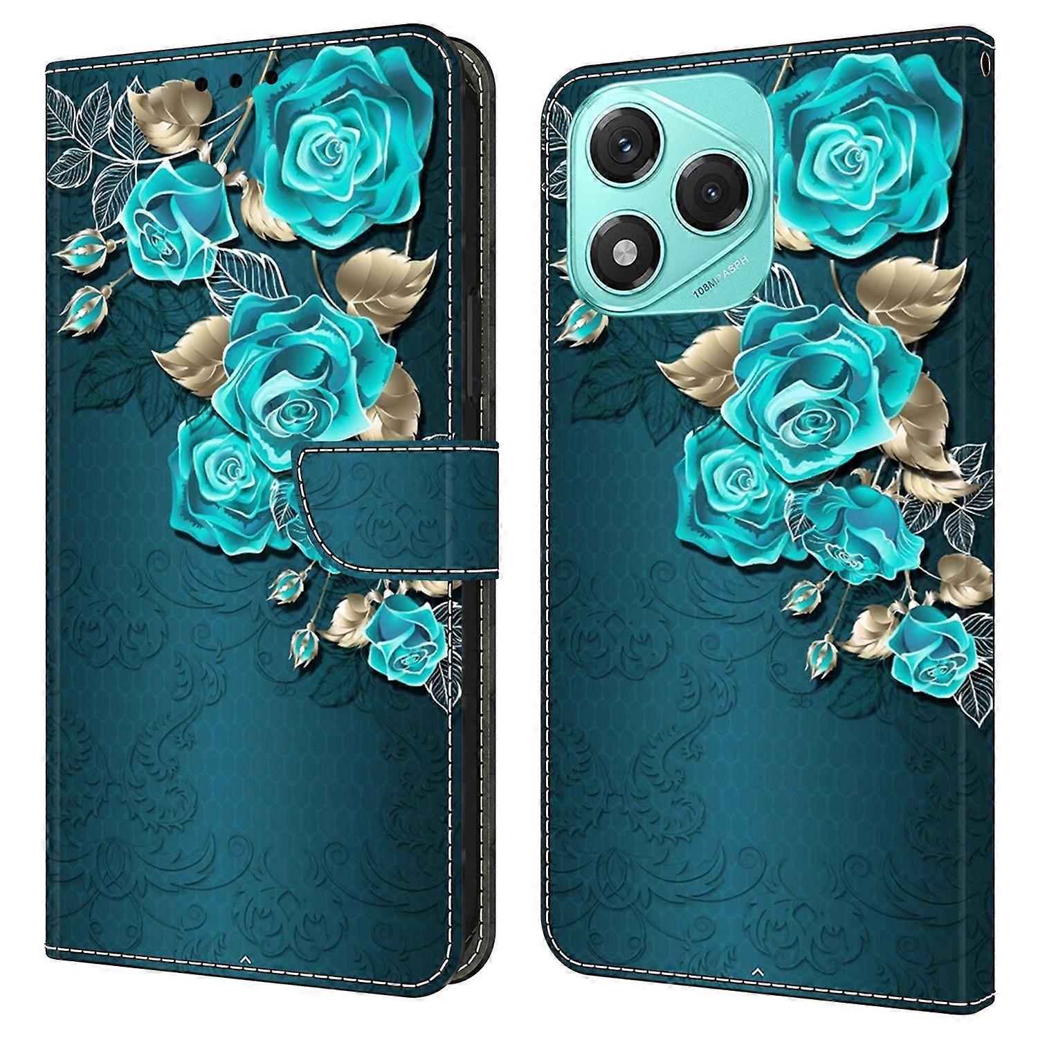 For Honor 400 Lite 5G Case Magnetic Clasp 3D Pattern Leather Wallet Phone Cover