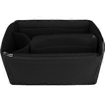 Veske Arrangør Filt Bag Organiser Innsats Håndveske Multi Pocket Tote Organiser Bag (svart, Medium)