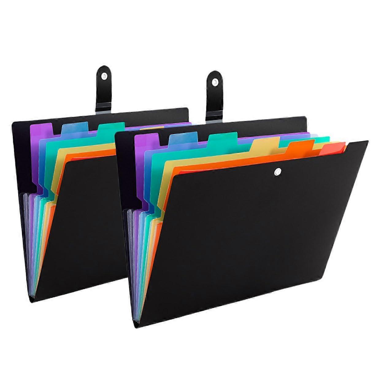 2 Pieces Document Folder Expandable Organizer for Office and School