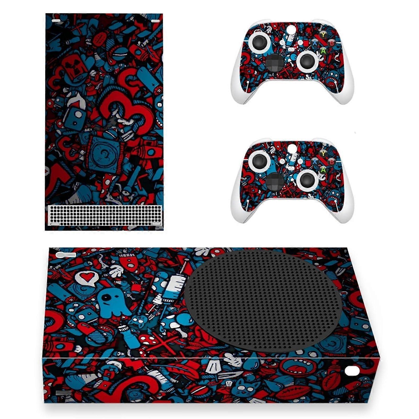 Vinyl Sticker Cover For Xbox Series S Console Skin Includes Two Free Wireless Controller Stickers Model 73640