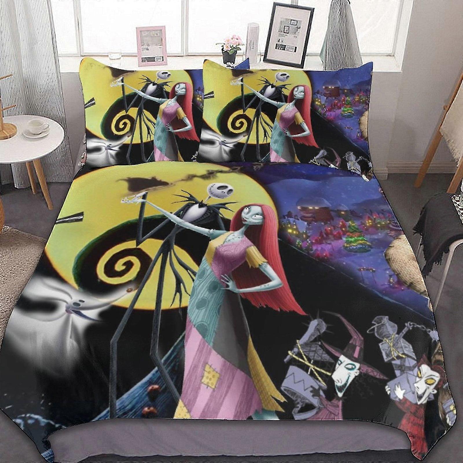 3 Pcs Bed Sheets Set with Breathable Duvet Cover and 2 Pillow Shams for All Seasons