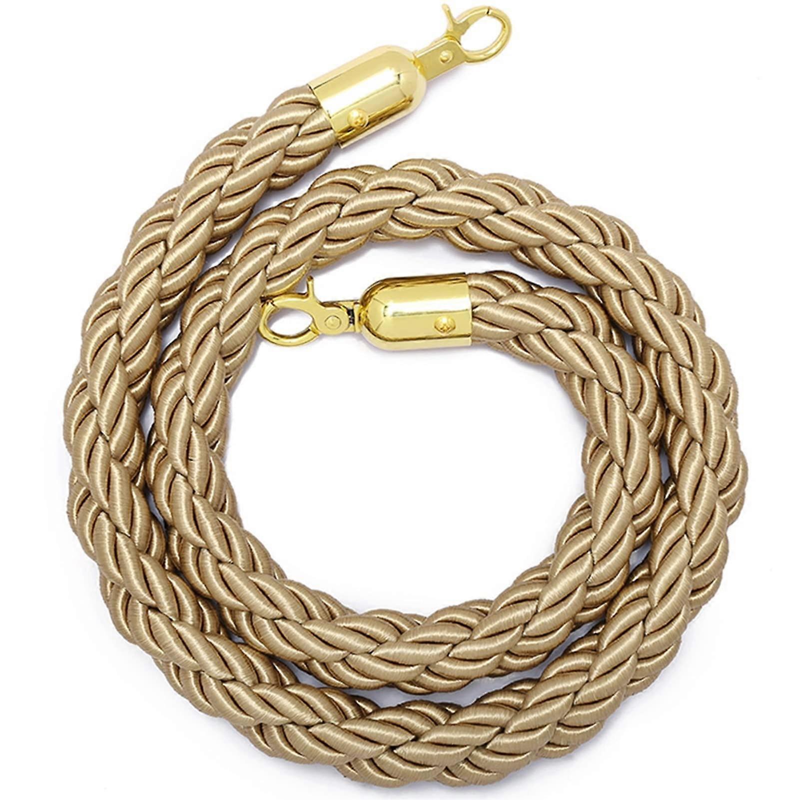 Hemp Rope Barrier, Braided/Twisted Queue Management Rope, 3/4/5/8/10 Feet, 3.0 cm Wide, Mass Control Line Divider
