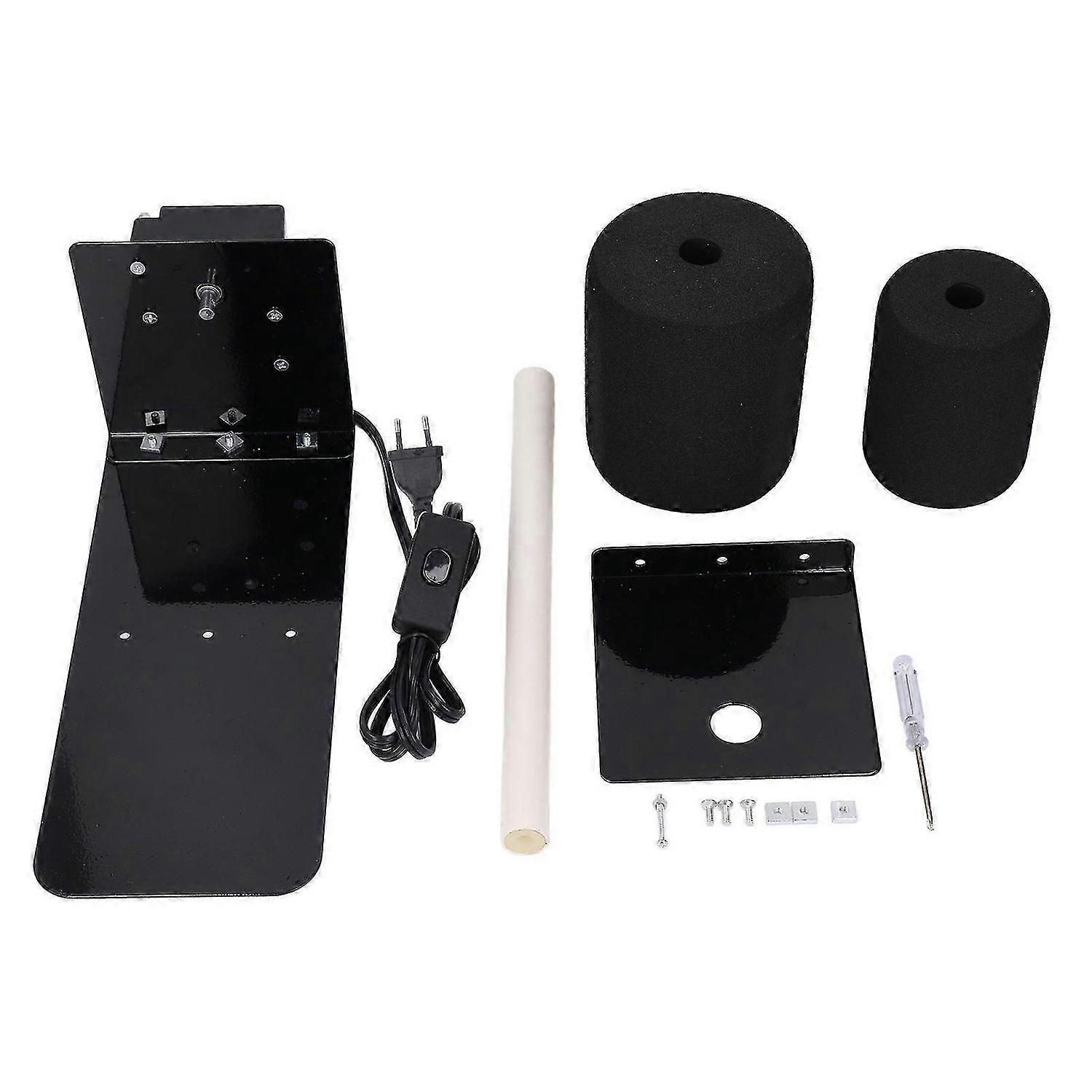 Single Shaft Cup Turner with Stand and 2 Sponges Metal Structure Cup Rotating Machine Kit for DIY Epoxy Crafts EU Plug 220240V