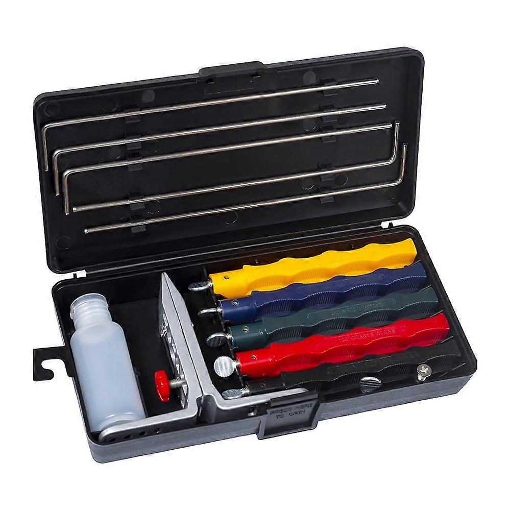 Knife Sharpening System,Professional Knife Sharpener with Controlled Angle,Knife Sharpener Professional with 5 Whetstone