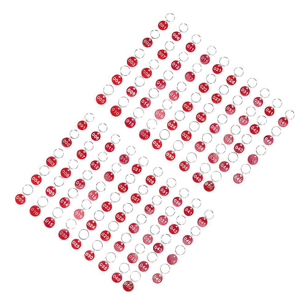 Metal Number Id Tags Luggage Id Agents Red 3x3x0.1cm Memory Stick Labels 2Pcs