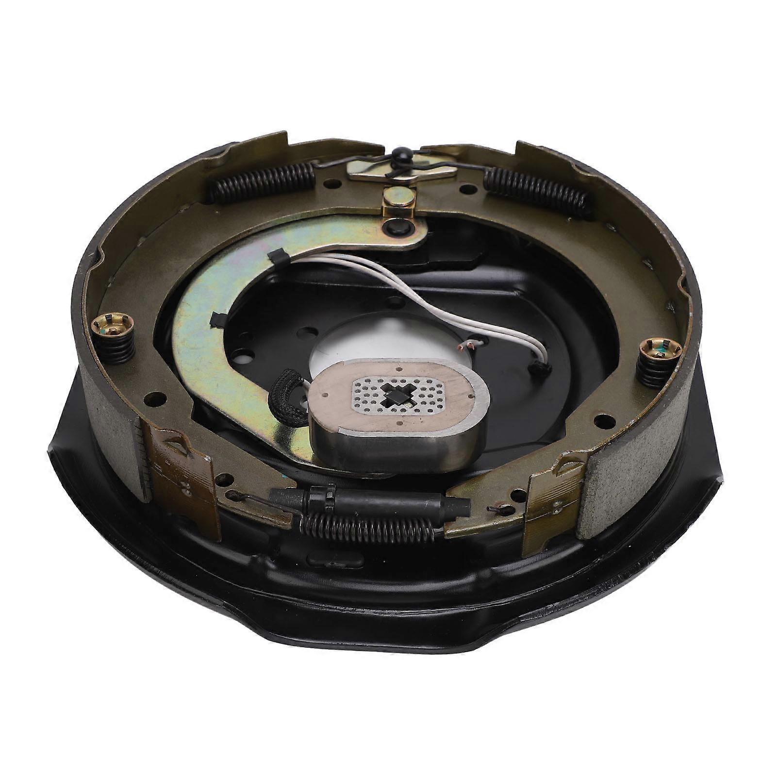 12in Electric Trailer Brake Assembly 5 Hole Mounting Backing Plates for 5200 Lbs 6000 Lbs 7000 Lbs Trailer Axles