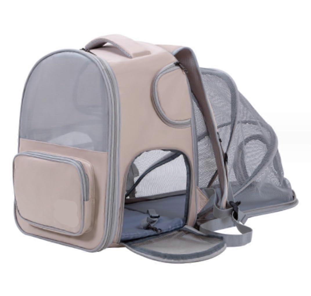 Cat Carrier Backpack, Expandable Pet Carrier for Small Dogs, Cats (Color: C)