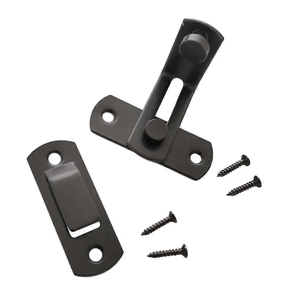 Stainless Steel Sliding Door Latch Reinforced Security Gate Hook Lock for Barn Garden Left Right Installation Privacy Protector