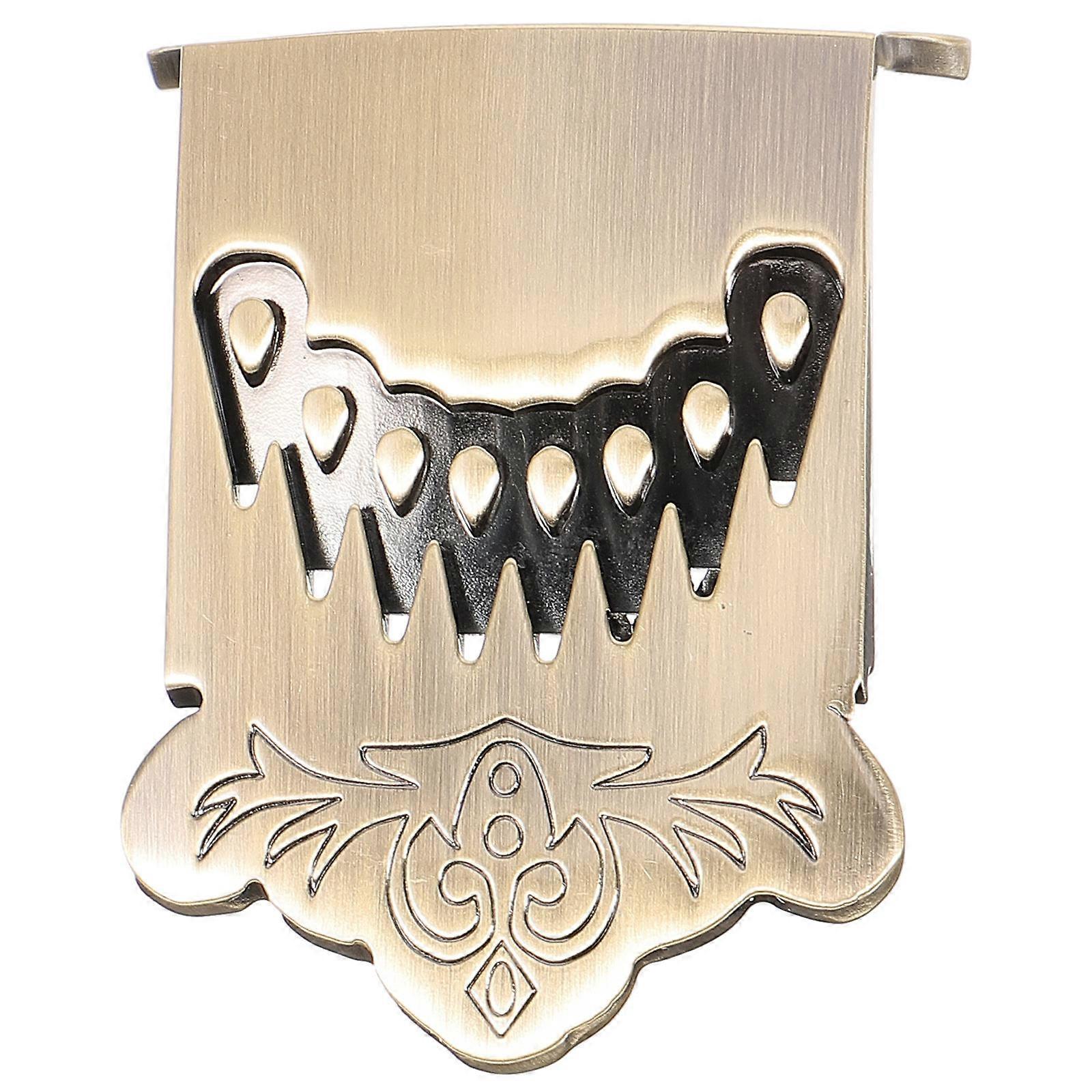 8 String Metal Mandolin Tailpiece with Screws – Replacement String Accessory for Repair, Improves Tone and Volume