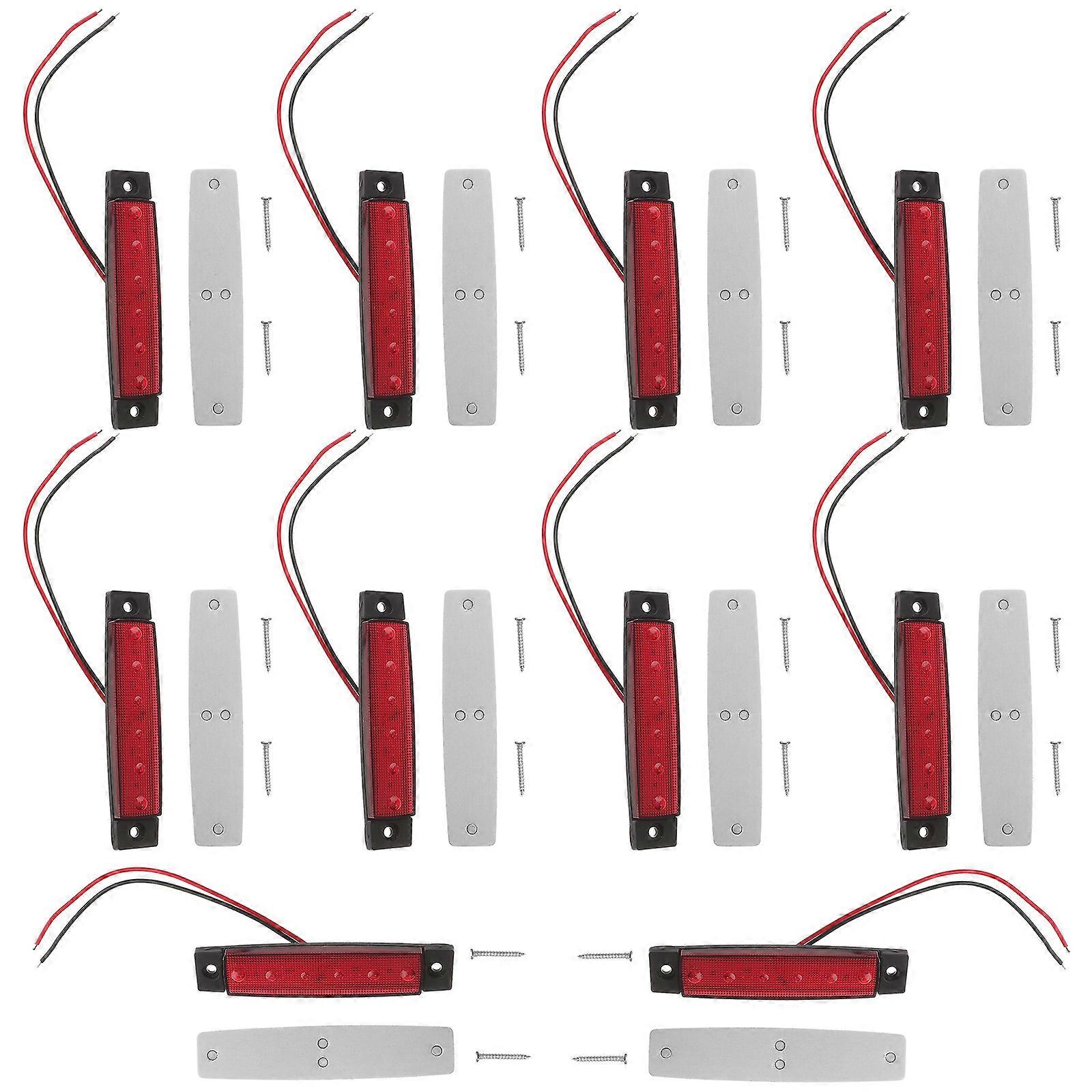 LED Signal Light Strips for Cars, Motorcycles, and Trailers – Low Power Consumption, Versatile Turn Signals – 10PCS Set