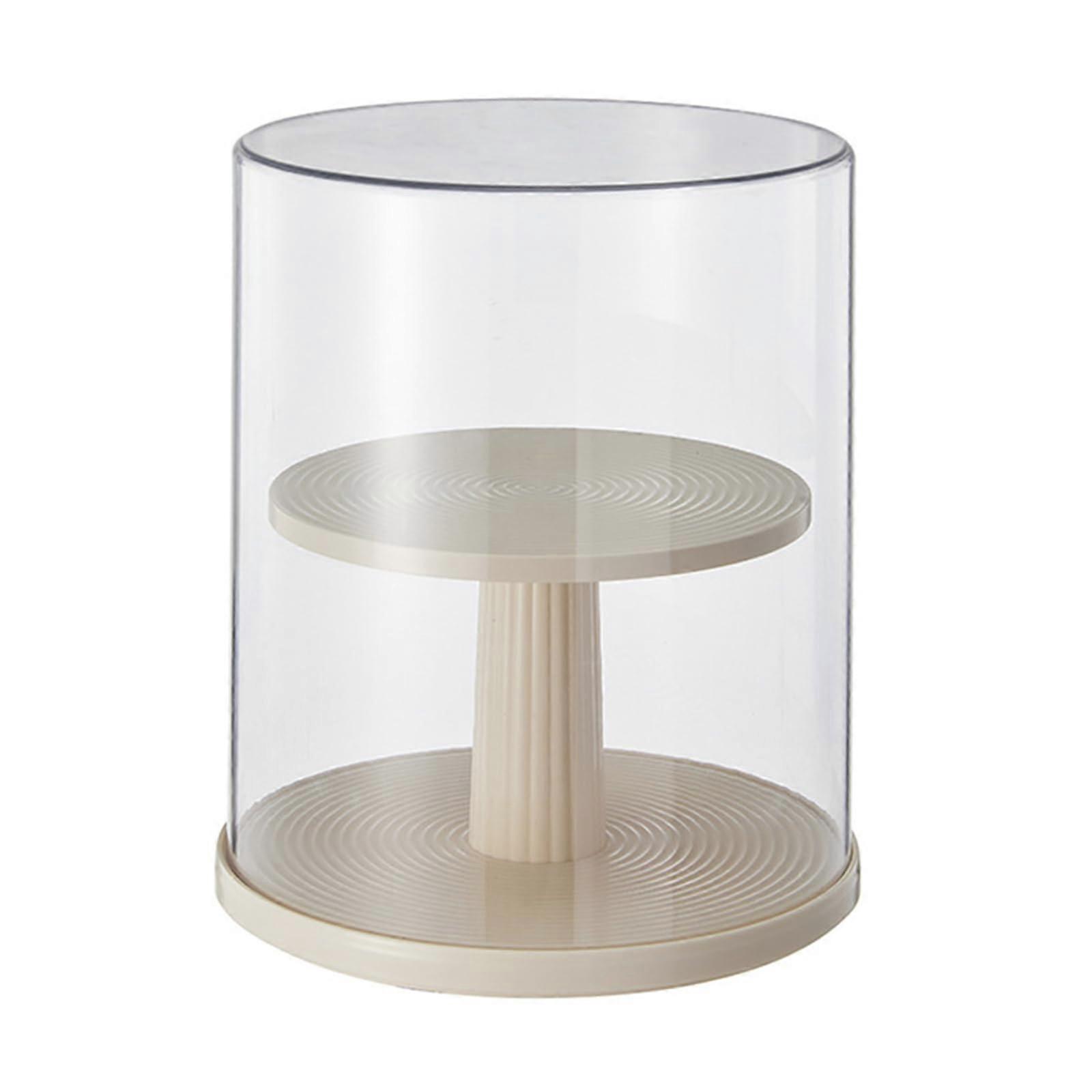 Rotating display case for collectible figures, multilayered, transparent, storage shelf, dustproof, anime models, container