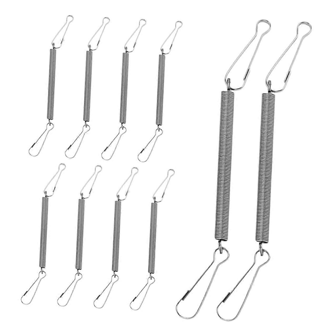 Safe metal hooks for animal enclosures 10 pieces retractable spring clip for water bottles universal closure for attaching pet cages