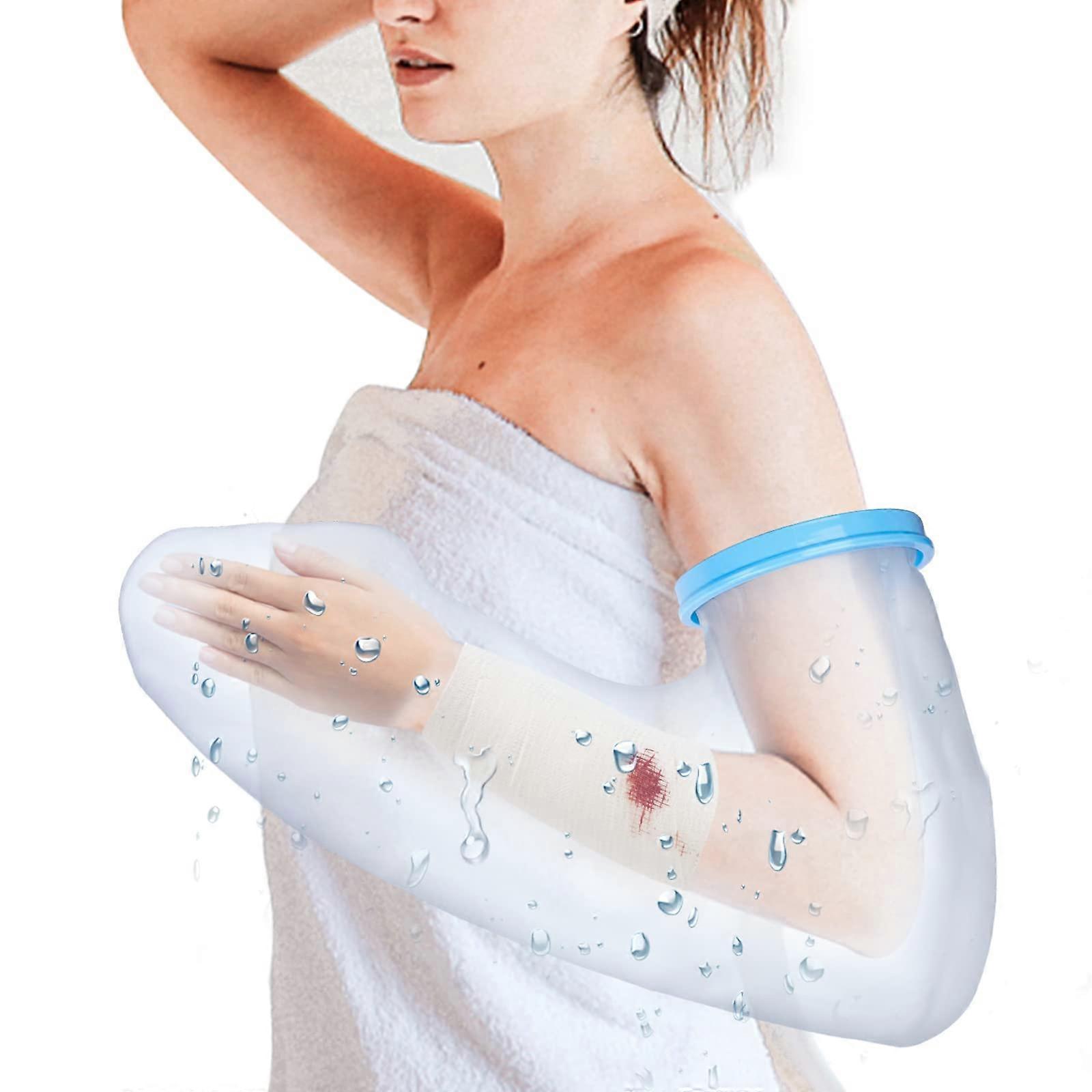 Waterproof Full Arm Cast Protector for Shower, Reusable Adult Cast Cover, Fits Wrists and Arms, Keeps Wound Dry