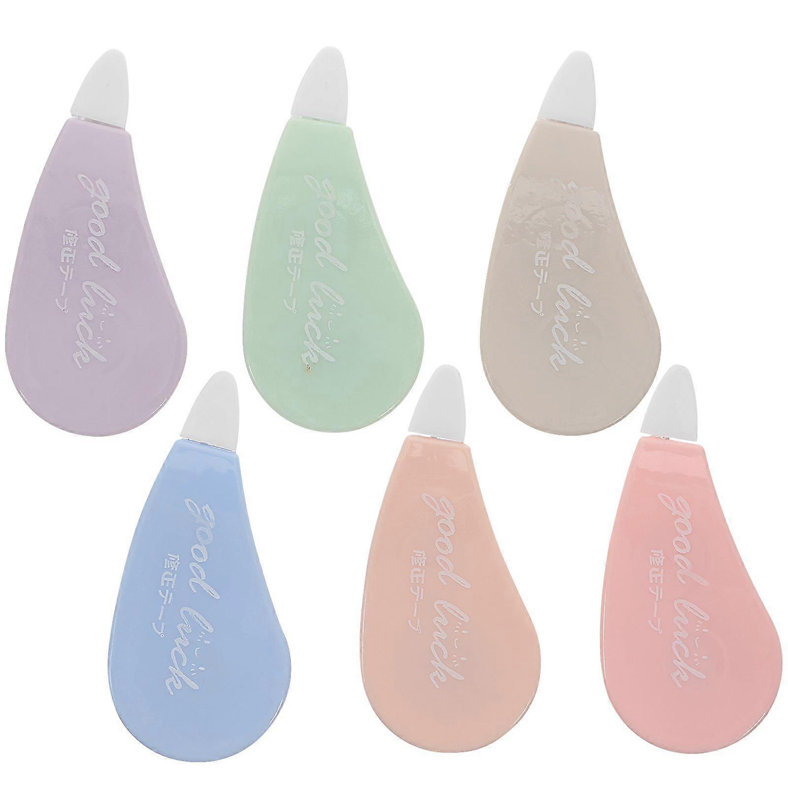 6Pcs Portable Correcting Tapes Correction Tapes for Students School Correction Tapes Stationery