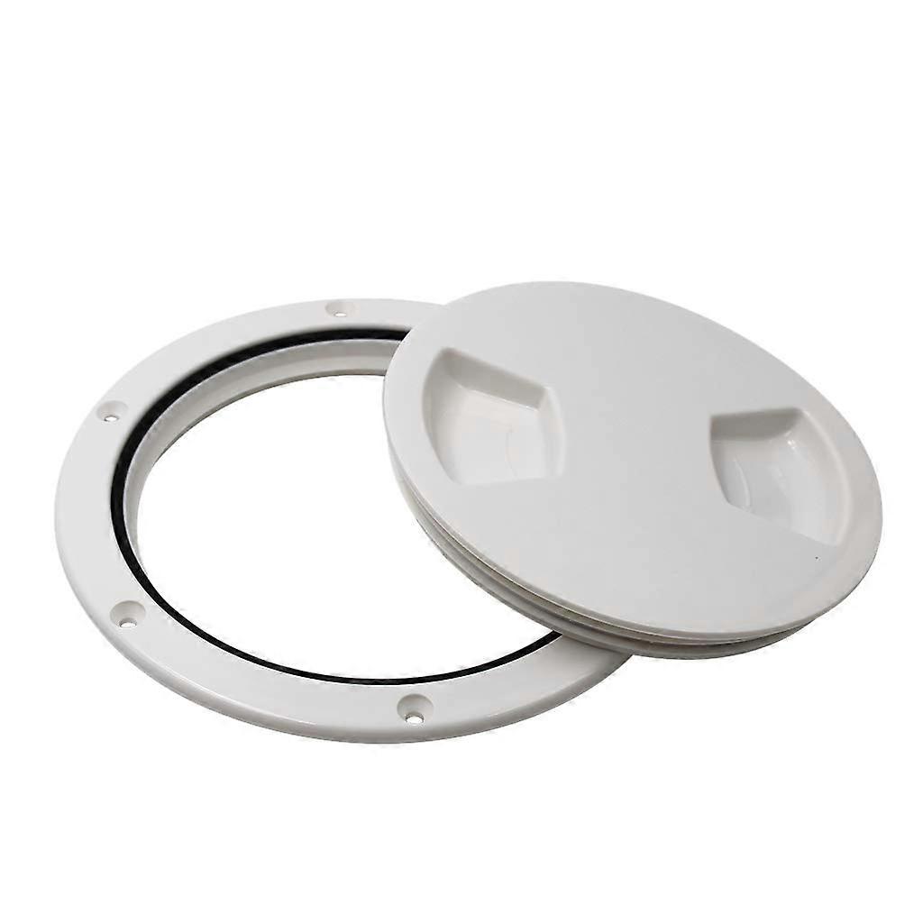 5 Inch White Inspection Lid Diameter 172 mm Plastic