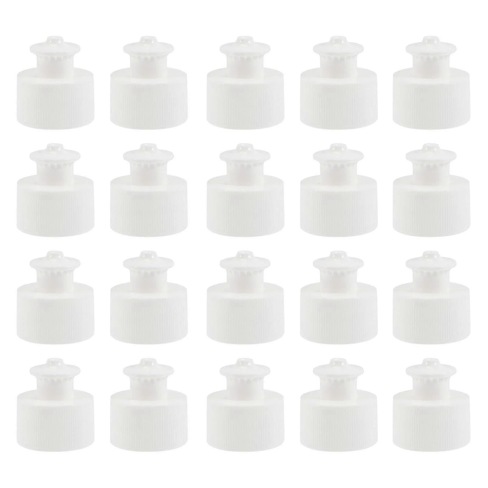 40 Pcs Plastic Bottle Caps Water Bottle Replacement Tops Push Pull Caps Bottles Push Pull Replacement Caps Push Pull Screw Caps