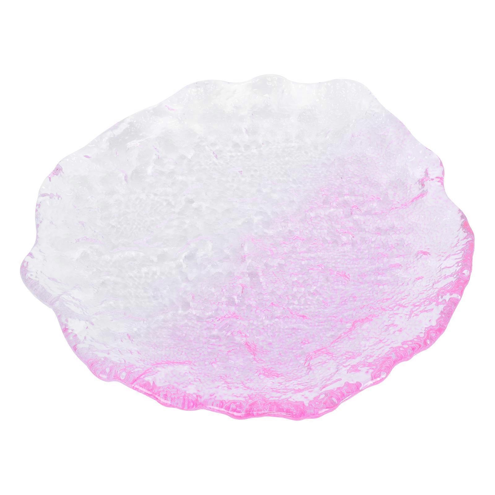 Elegant Irregular Shaped Glass Serving Tray for Fruits, Desserts, and Candy – Ideal for Home Dining and Buffet Tables