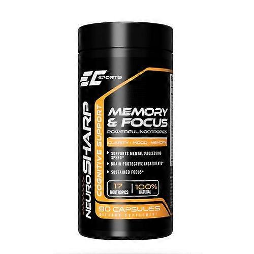 EC Sports NeuroSharp Memory And Focus ,90 Capsules (Pack of 1)