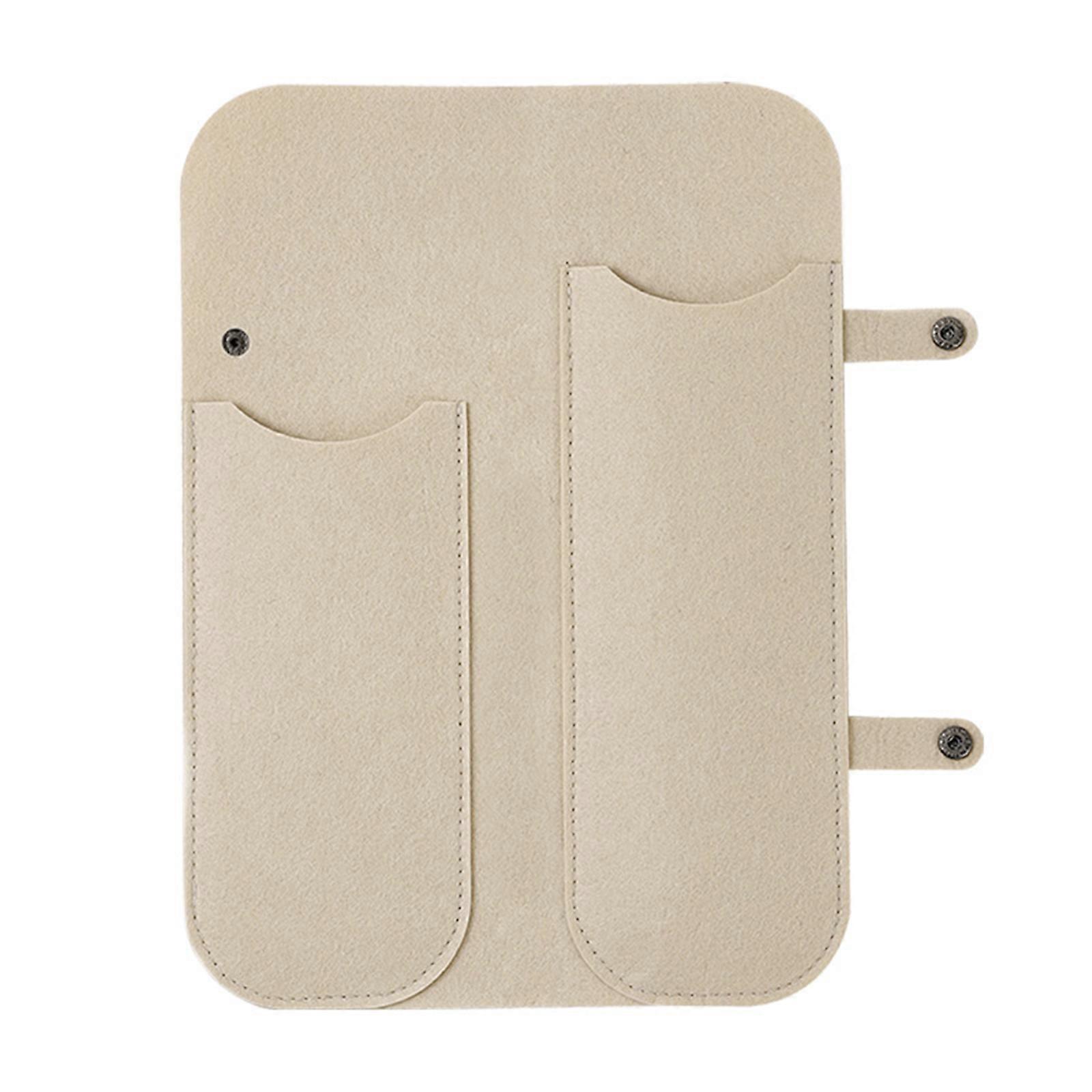 Travel Friendly Curler Roll Storage Case With Multi Compartment Soft Felt Protective Pouch For Curling Irons Multicolor